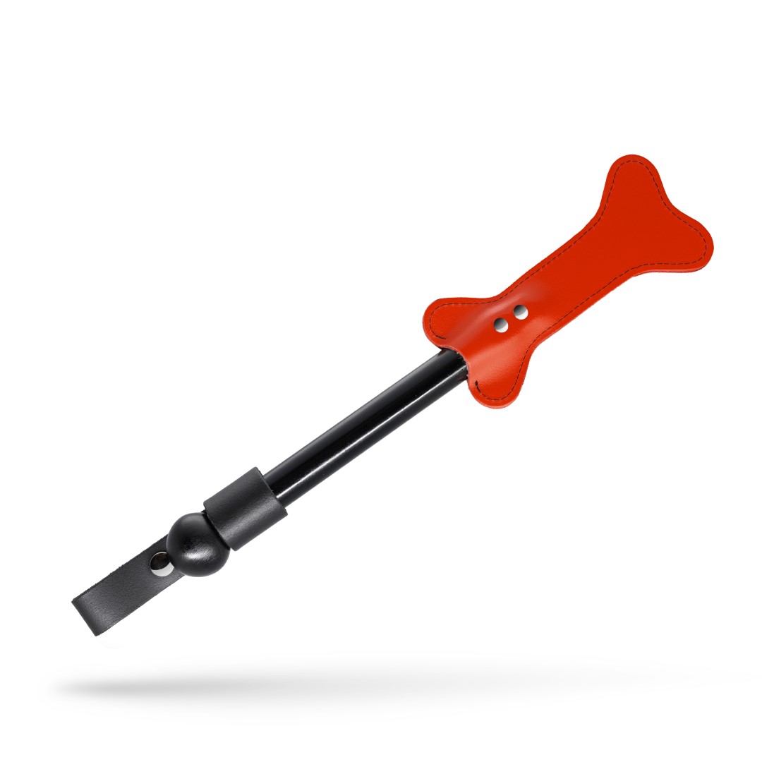 Leder Knochen Paddel Rot