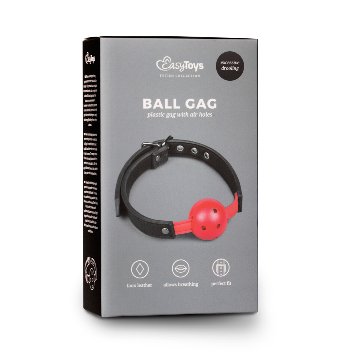 Ballknebel mit PVC-Ball-Rot