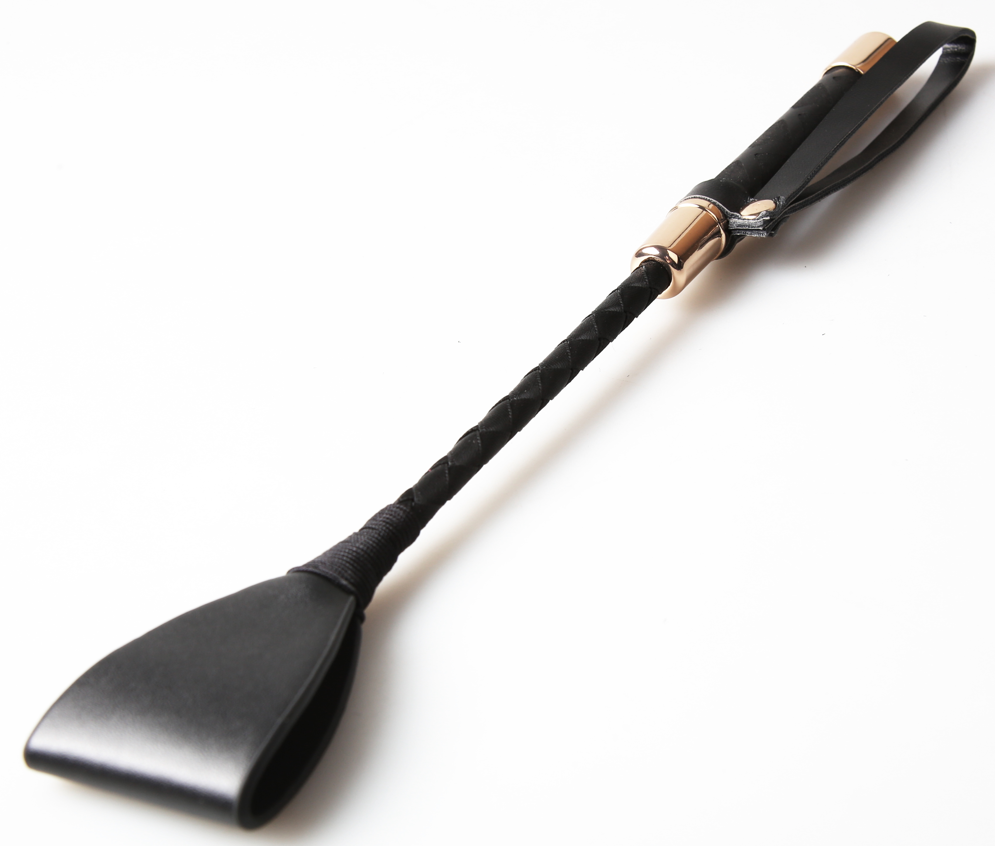 Gerte „Noir & Gold“ – Verführung in Perfektion - Länge 30 cm
