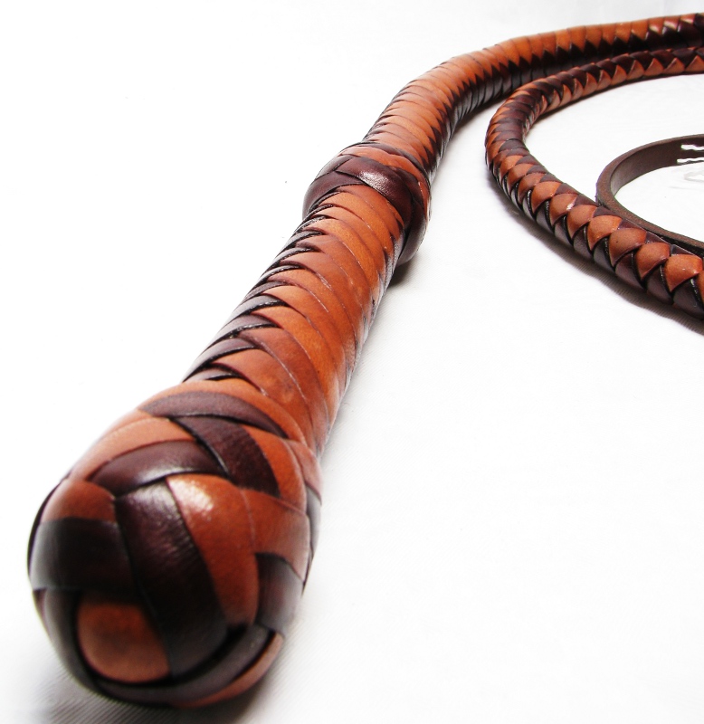 Lady Bull Whip braun zweifarbig 160cm