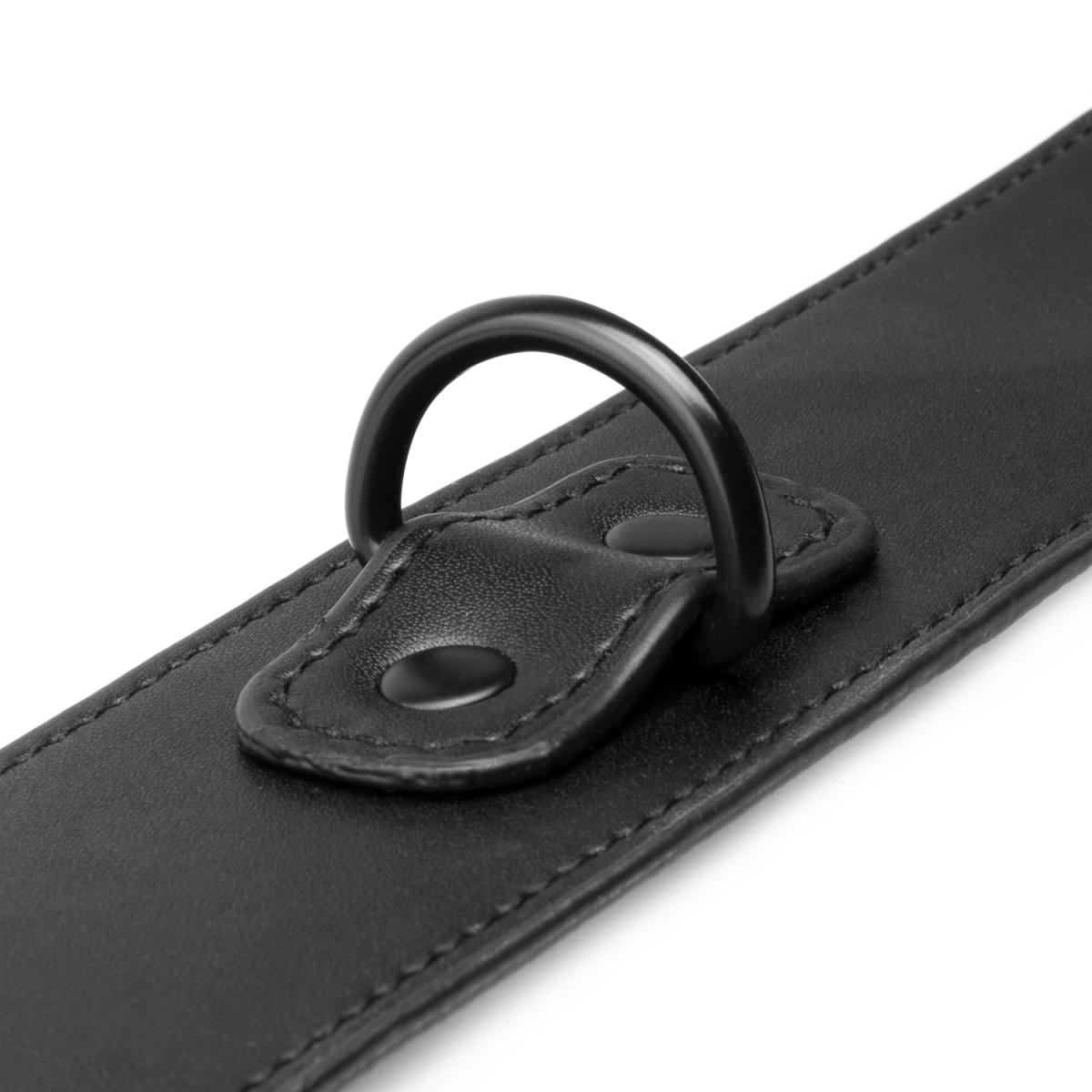 Halsband - Handgelenk-Manschetten - Schwarz als Set
