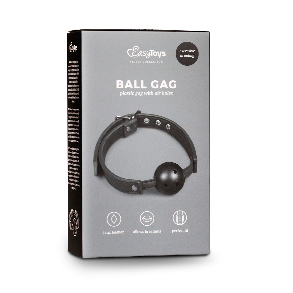 Ballknebel mit PVC-Ball-Schwarz