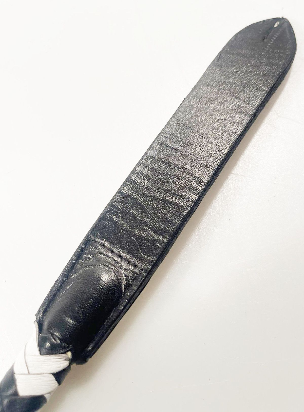 Kurzer Kantschu - Hochwertige Lederpeitsche mit Klatsche