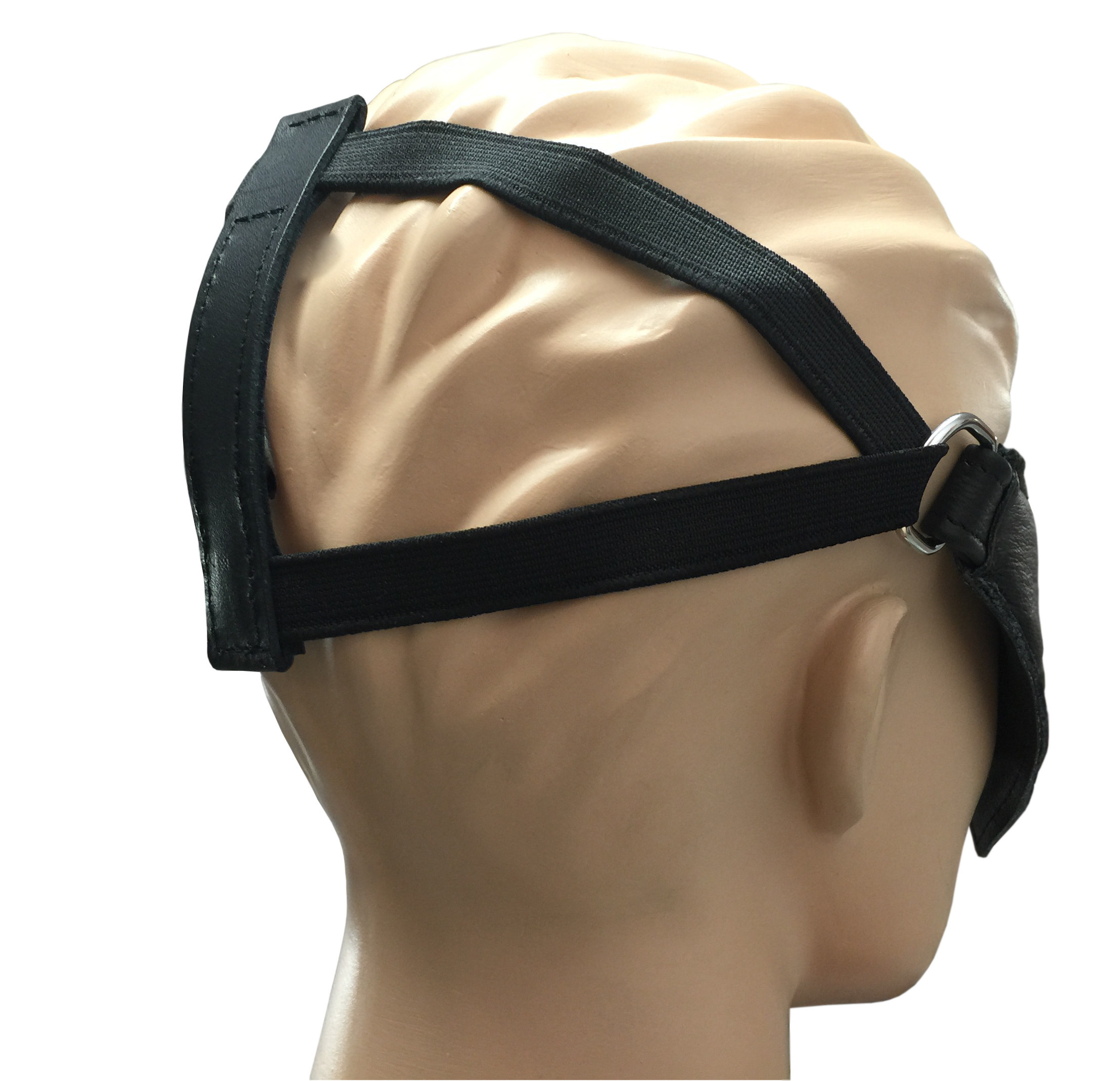 Leder Augenmaske Schwarz