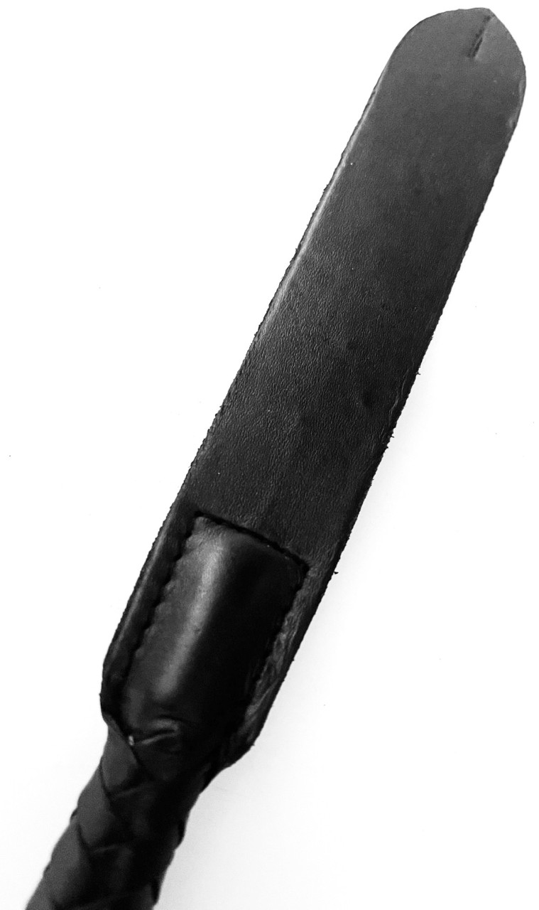 Kurzer Kantschu - Hochwertige Lederpeitsche mit Klatsche