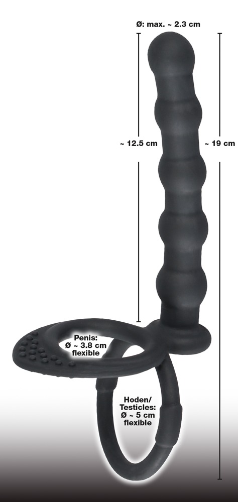 Black Velvets Cock & ball ring