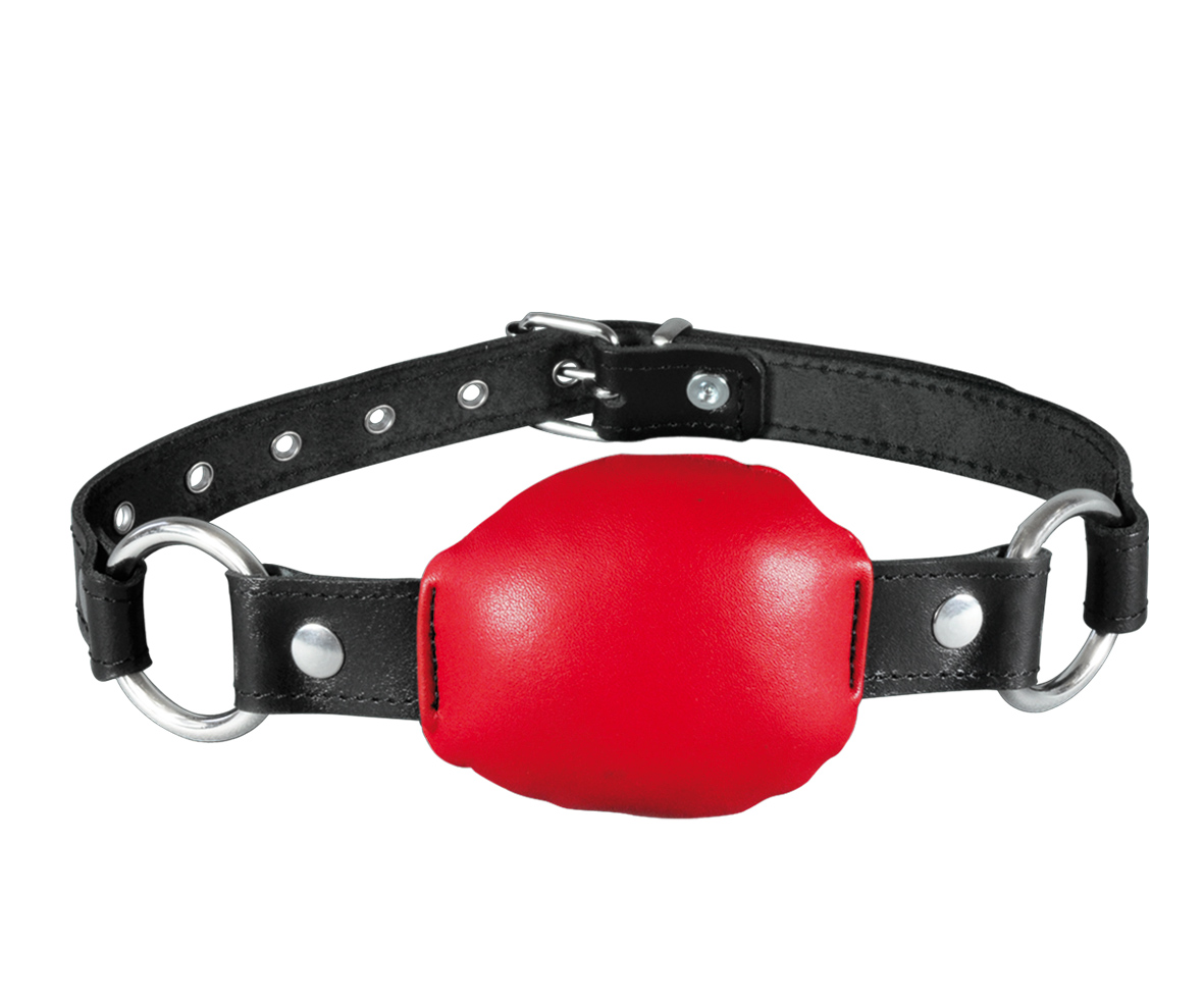 LEDER KNEBEL - Mundknebel soft rot