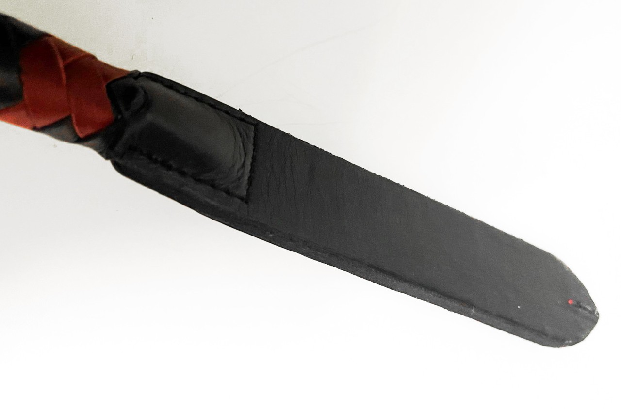 Kurzer Kantschu - Hochwertige Lederpeitsche mit Klatsche