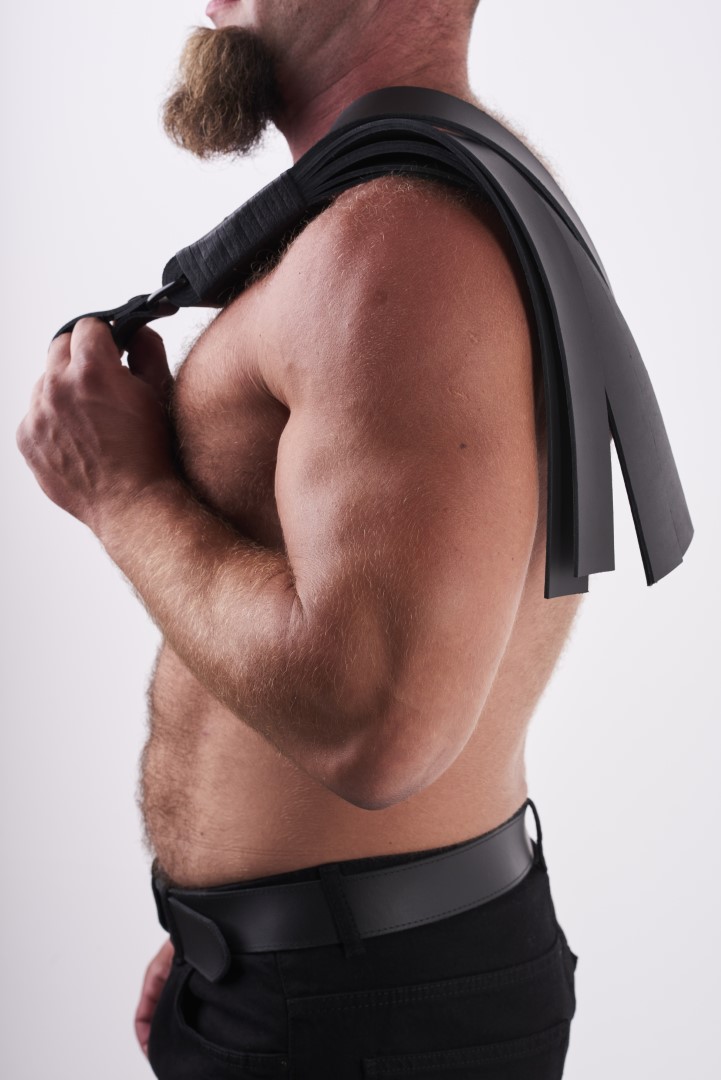 Leder Slapper Schwarz