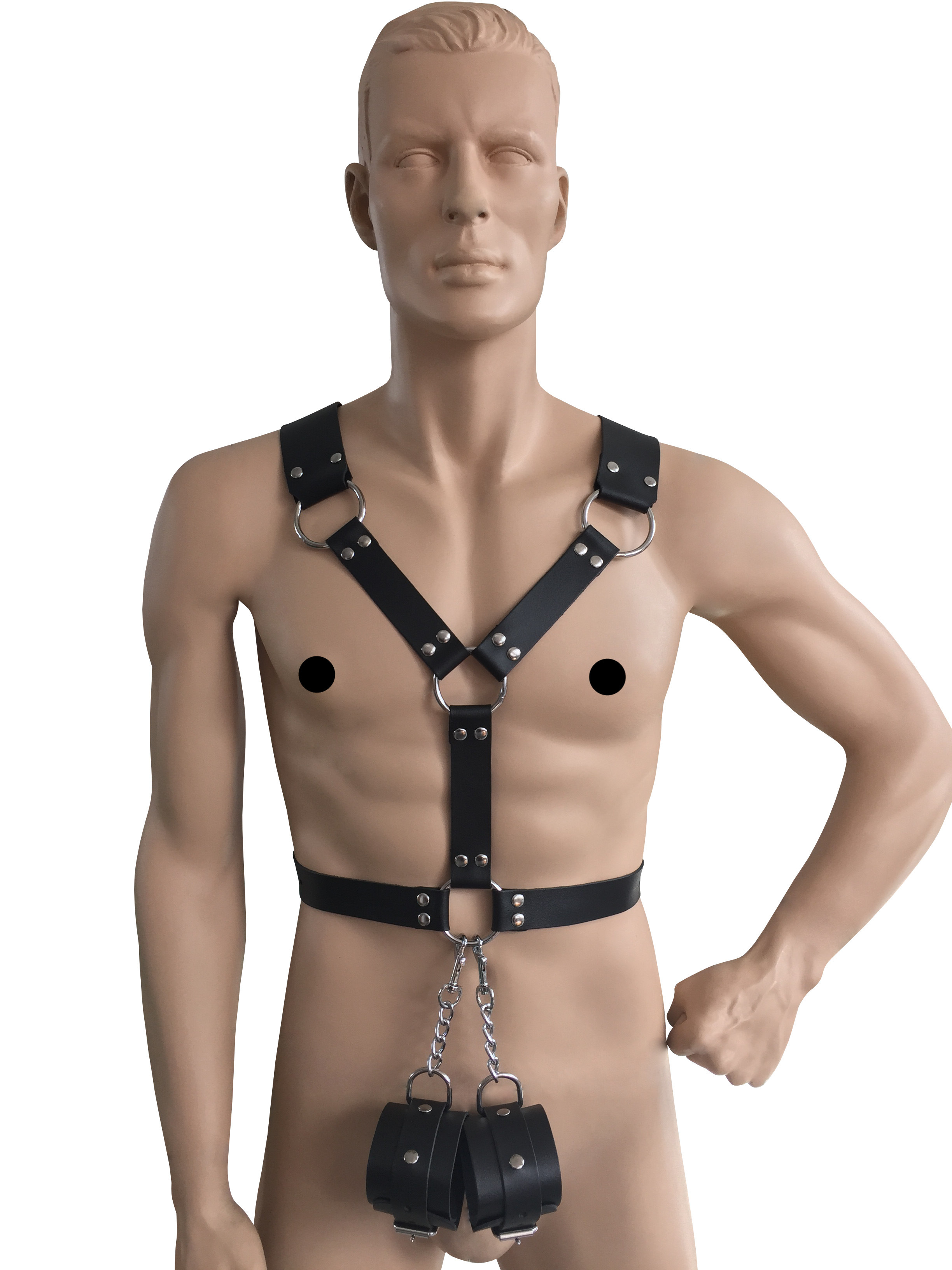 Männerharness mit Handfessel