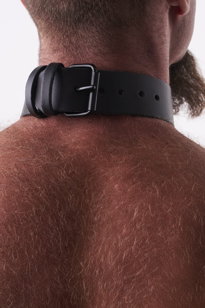 Leather Collar Black