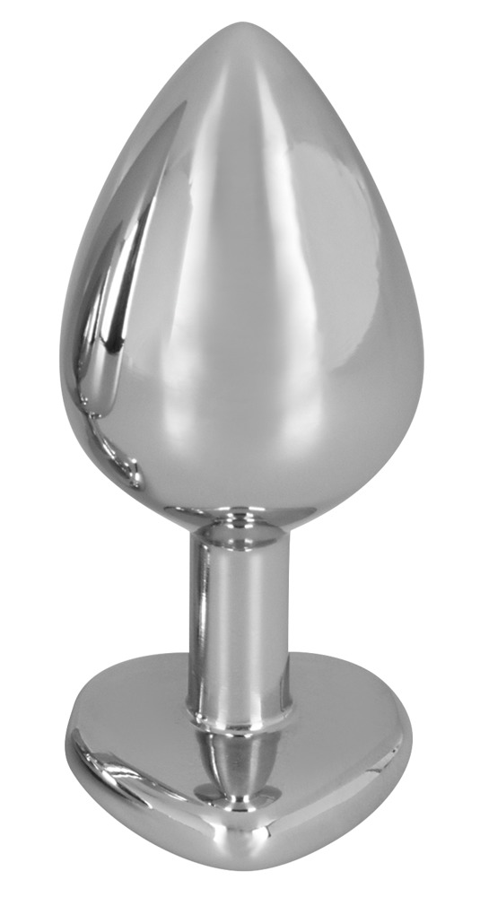 Aluminium-Analplug mit Schmuckstein