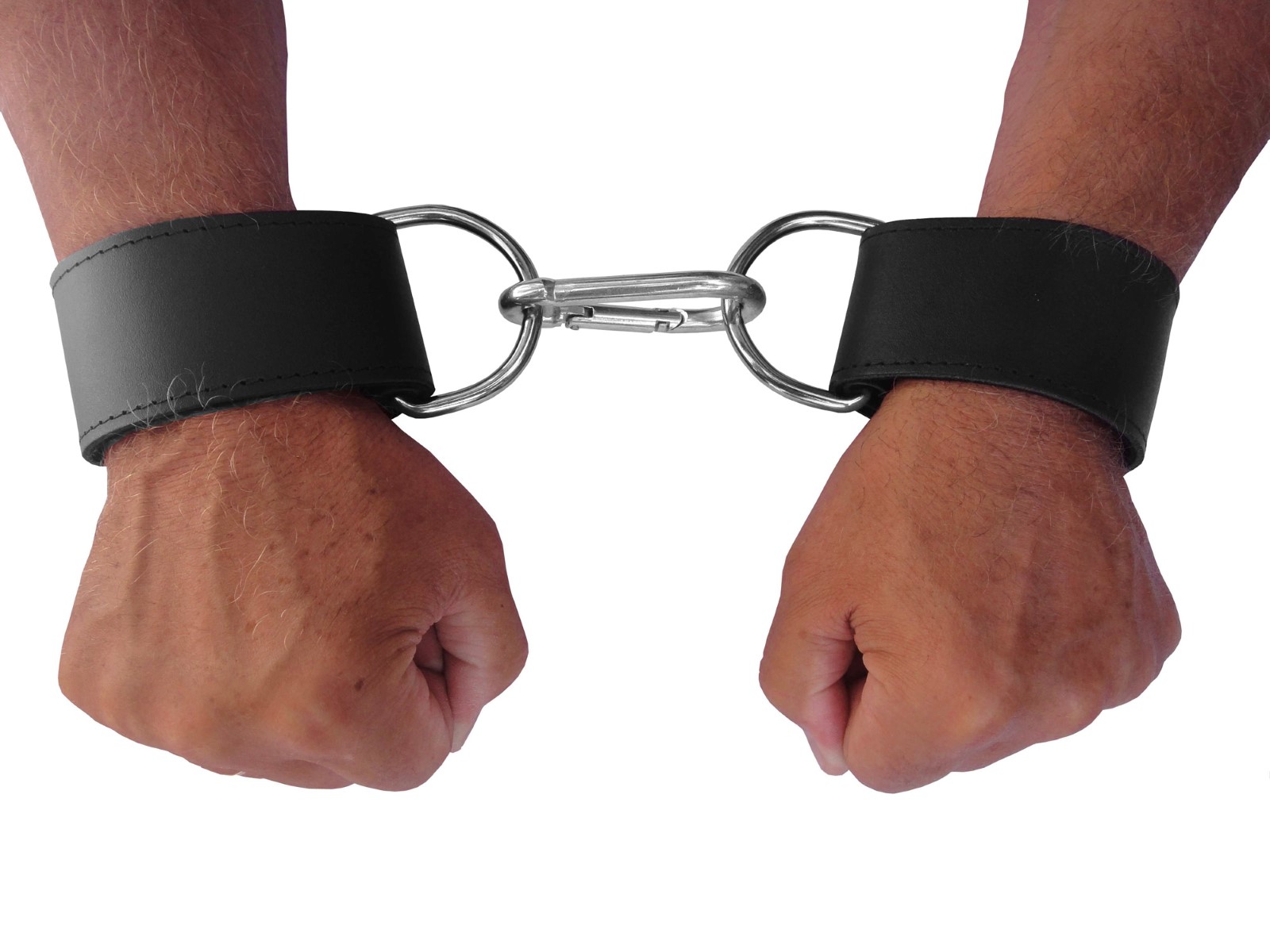 Leder Fesselset mit großen D-Ringen