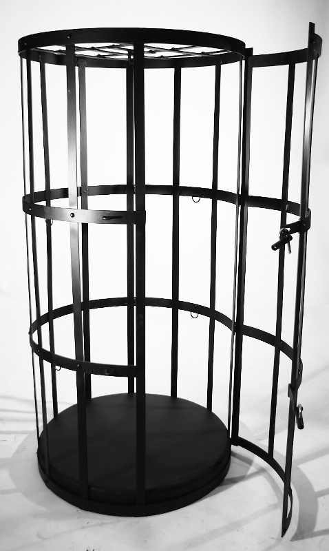 BDSM Möbel - Rundkäfig Flachstahlkäfig