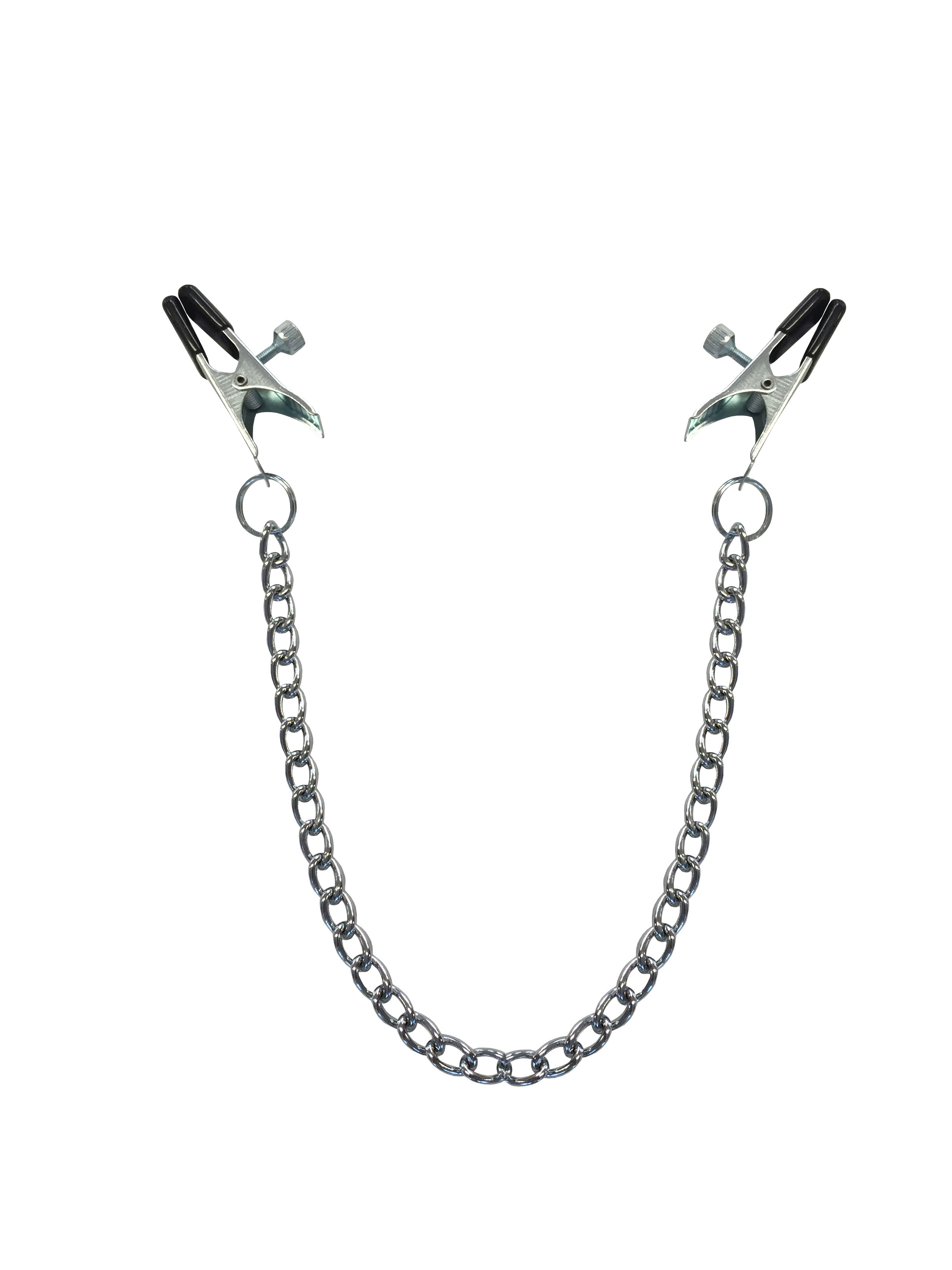 Metall Abgreifklammern breit / lang mit Kette
