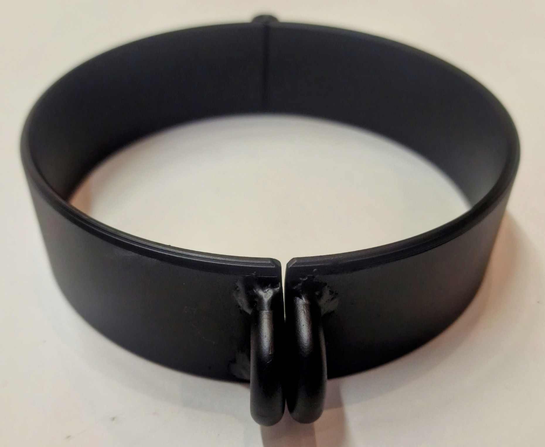 PRANGER METALL - Sklaven Halsband breit ohne seitliche Ösen