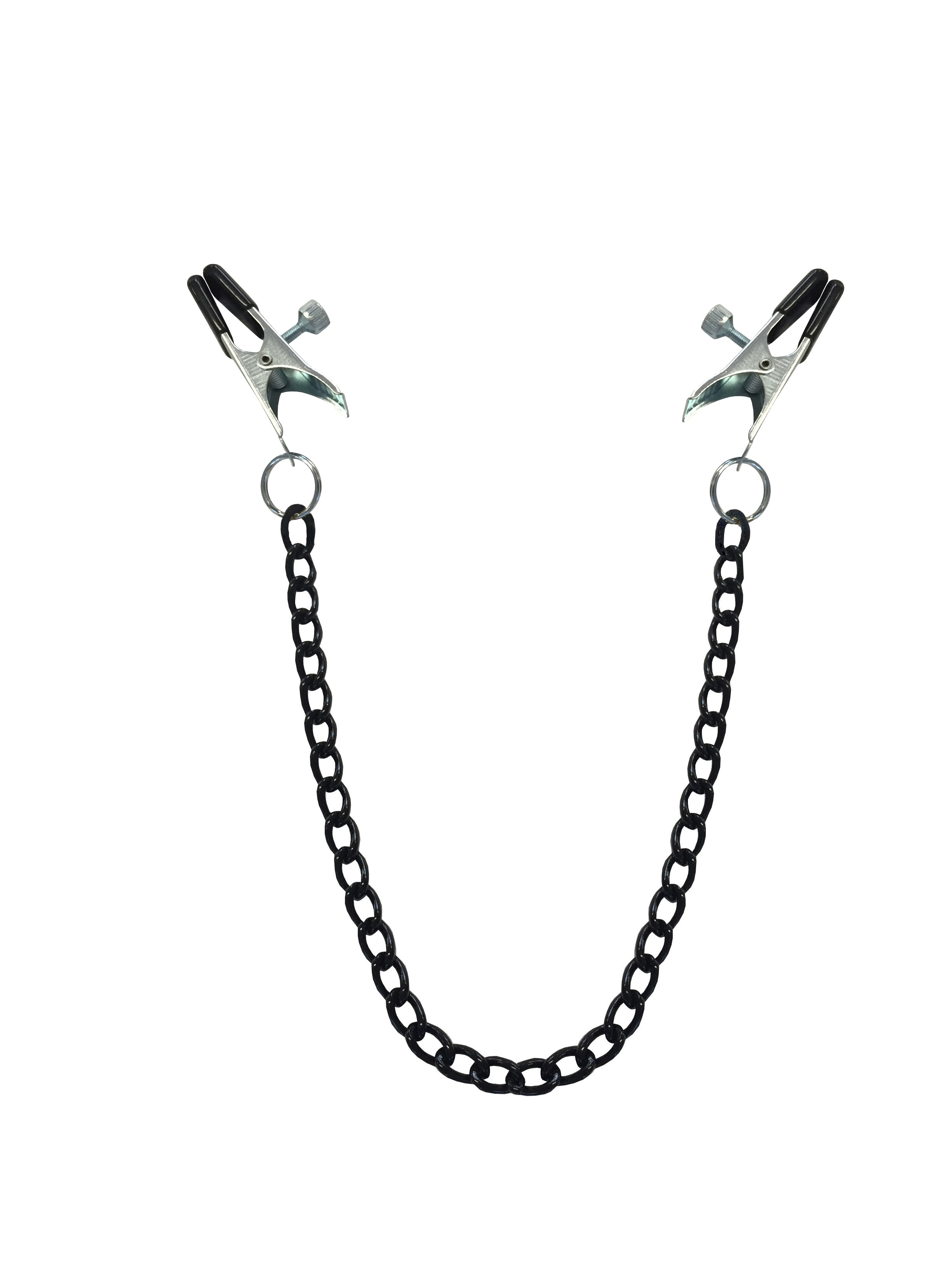 Metall Abgreifklammern breit / lang mit Kette