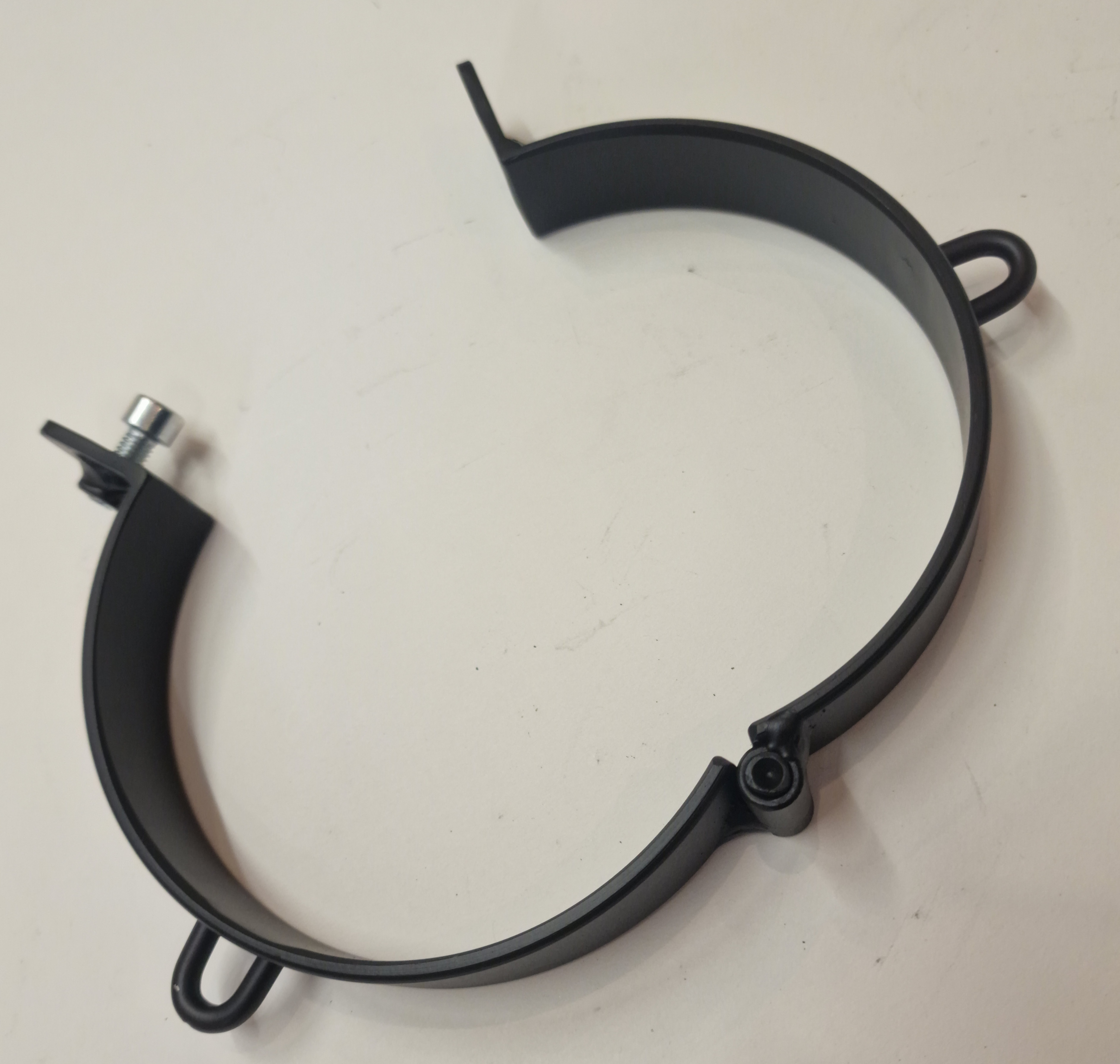 PRANGER METALL - Sklaven Halsband blank zwei Oesen