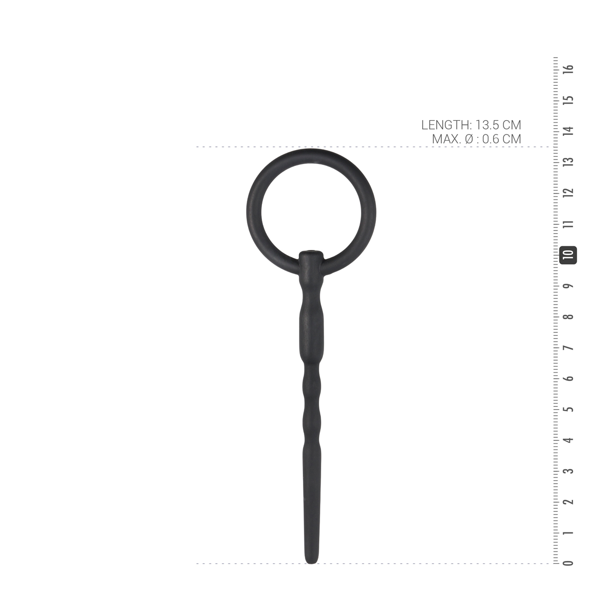 Hohler Silikon Penisplug mit Zugring