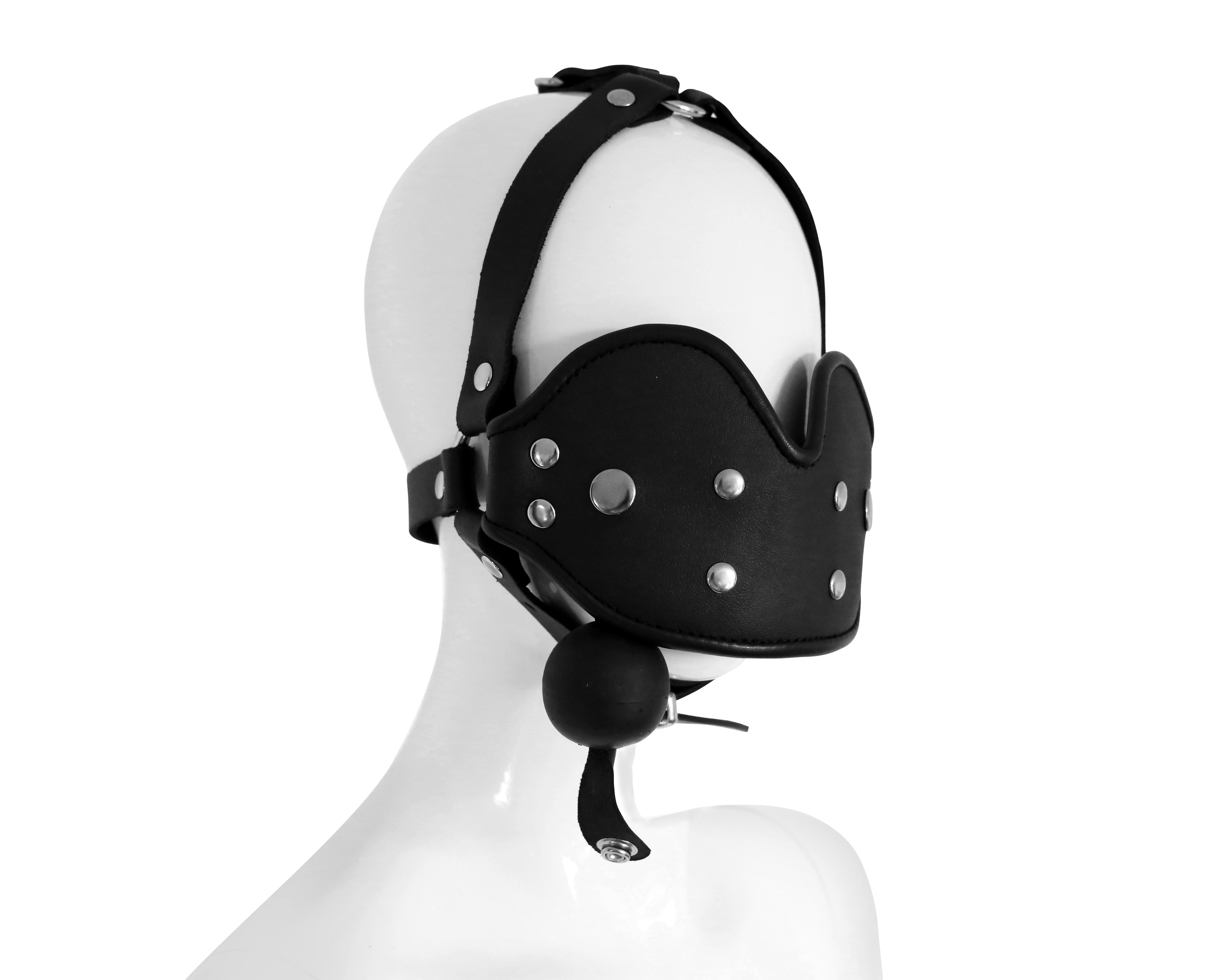Leder Mund Knebel Maske