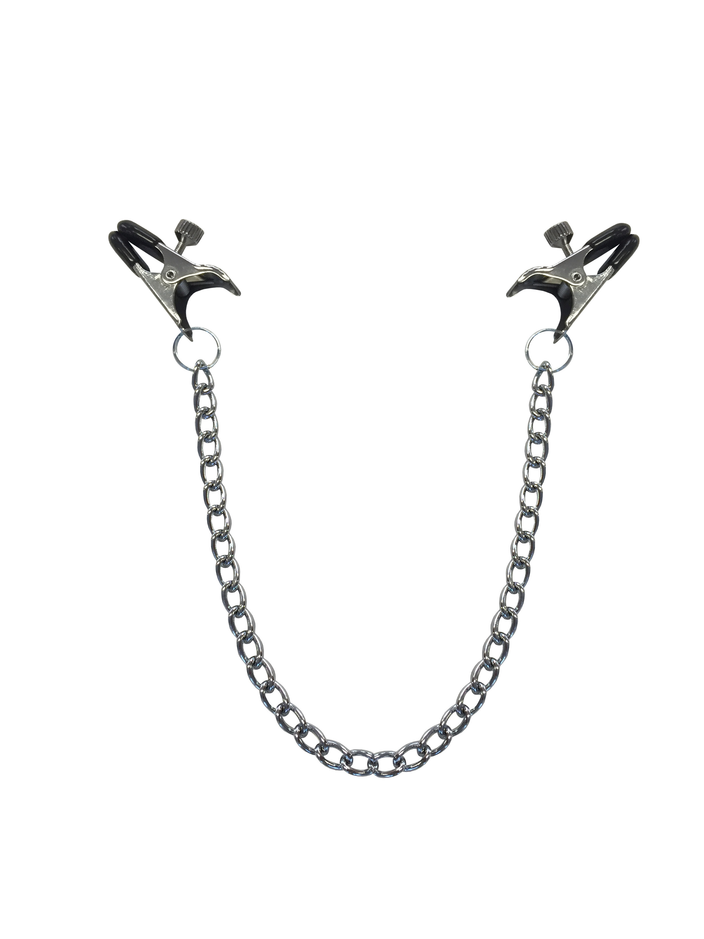 Metall Abgreifklammern breit / kurz mit Kette