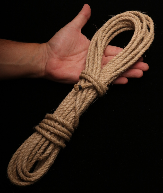 BONDAGE SEIL - Hanfseil 8mm 5 Meter Natur