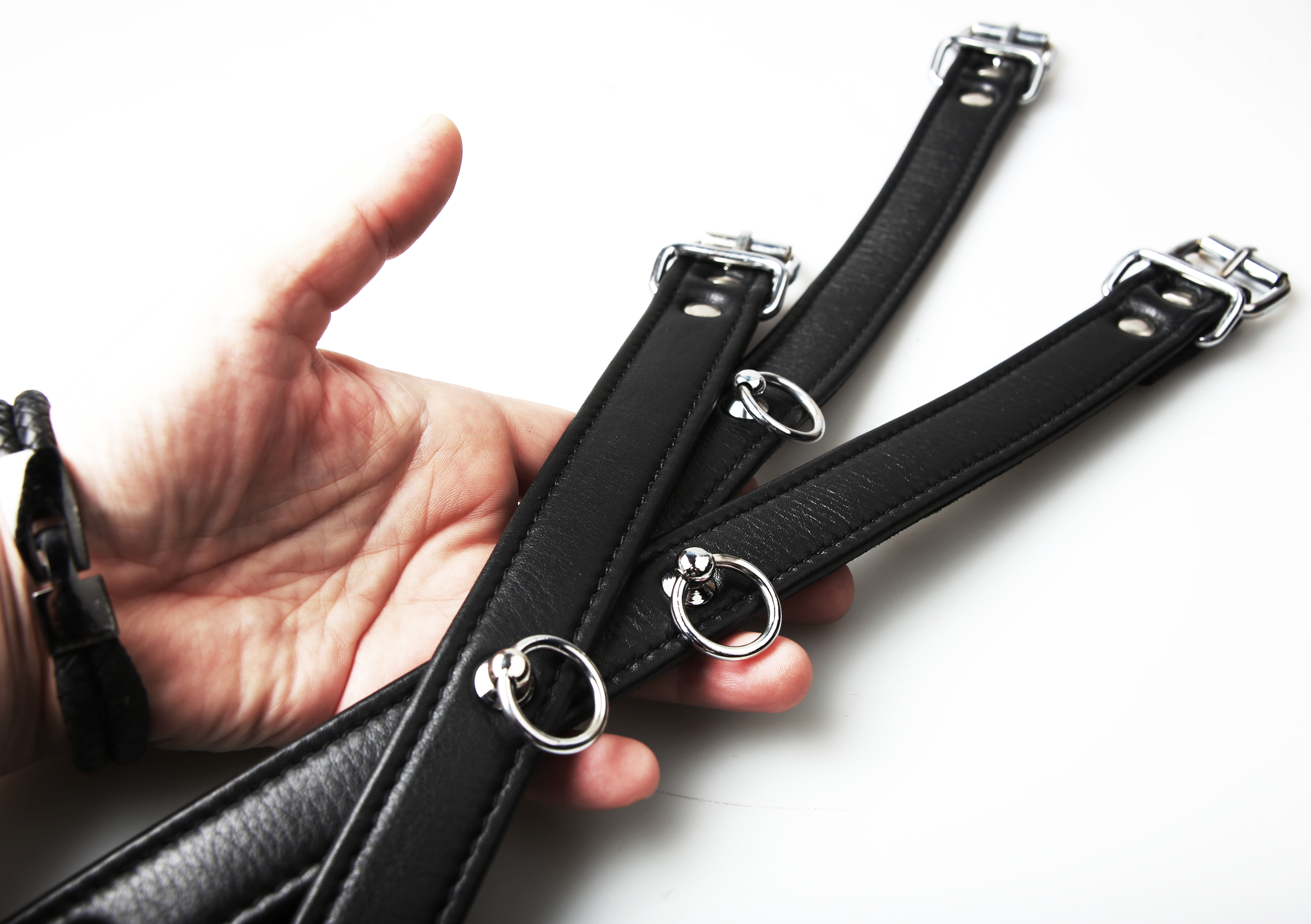 Chocker - Halsband der O in Schwarz - echt Leder