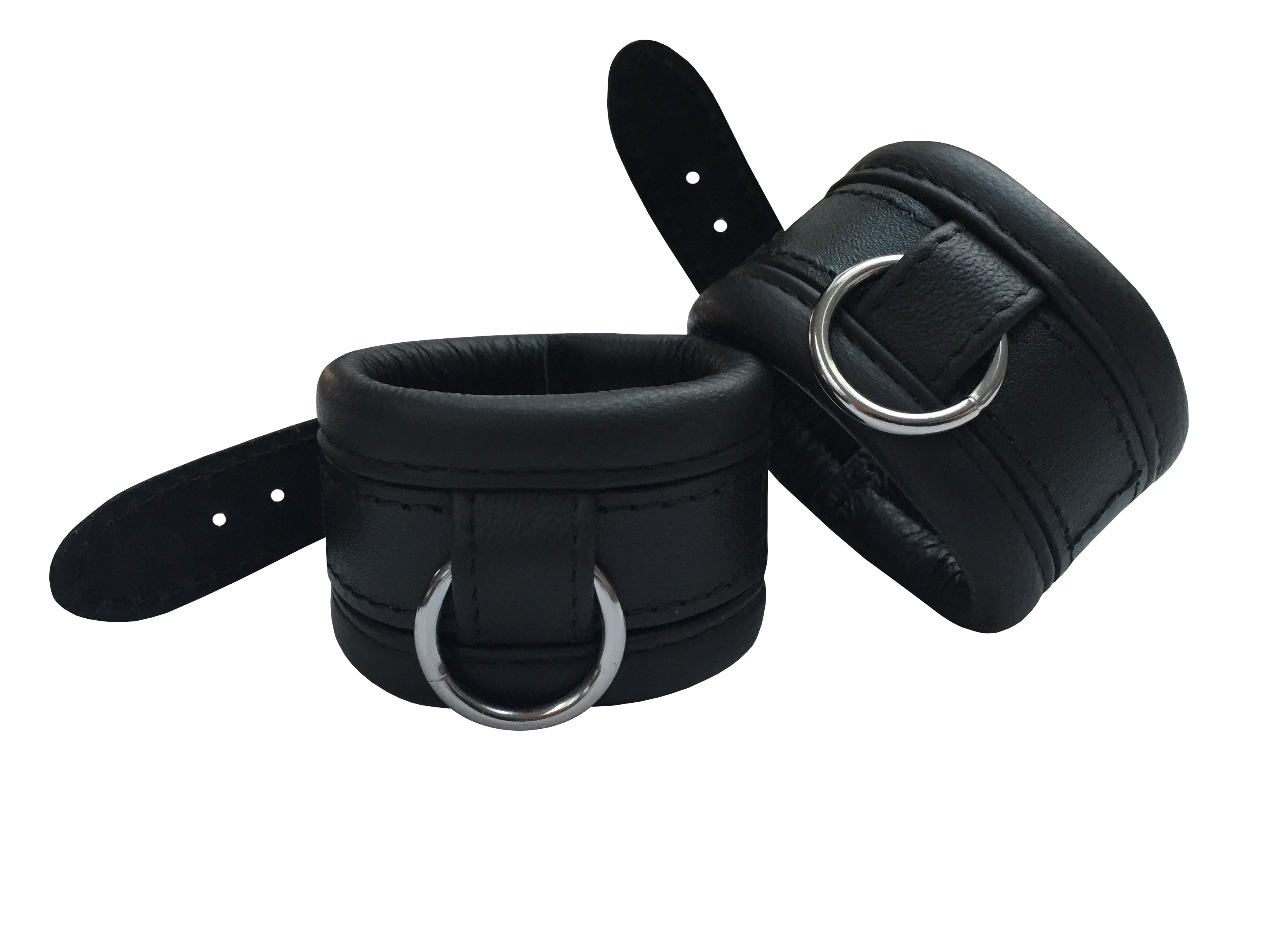 Leder Handfesseln Schwarz