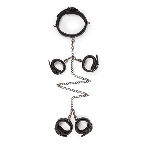 Bondage Set - Halsband, Hand- und Fußfesseln