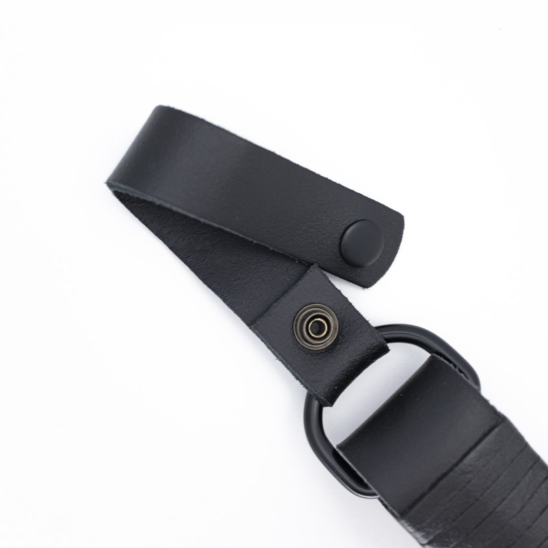 Leder Slapper Schwarz