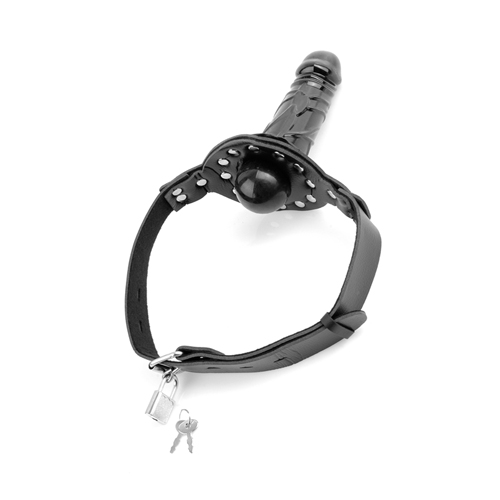Deluxe Balknebel mit Dildo