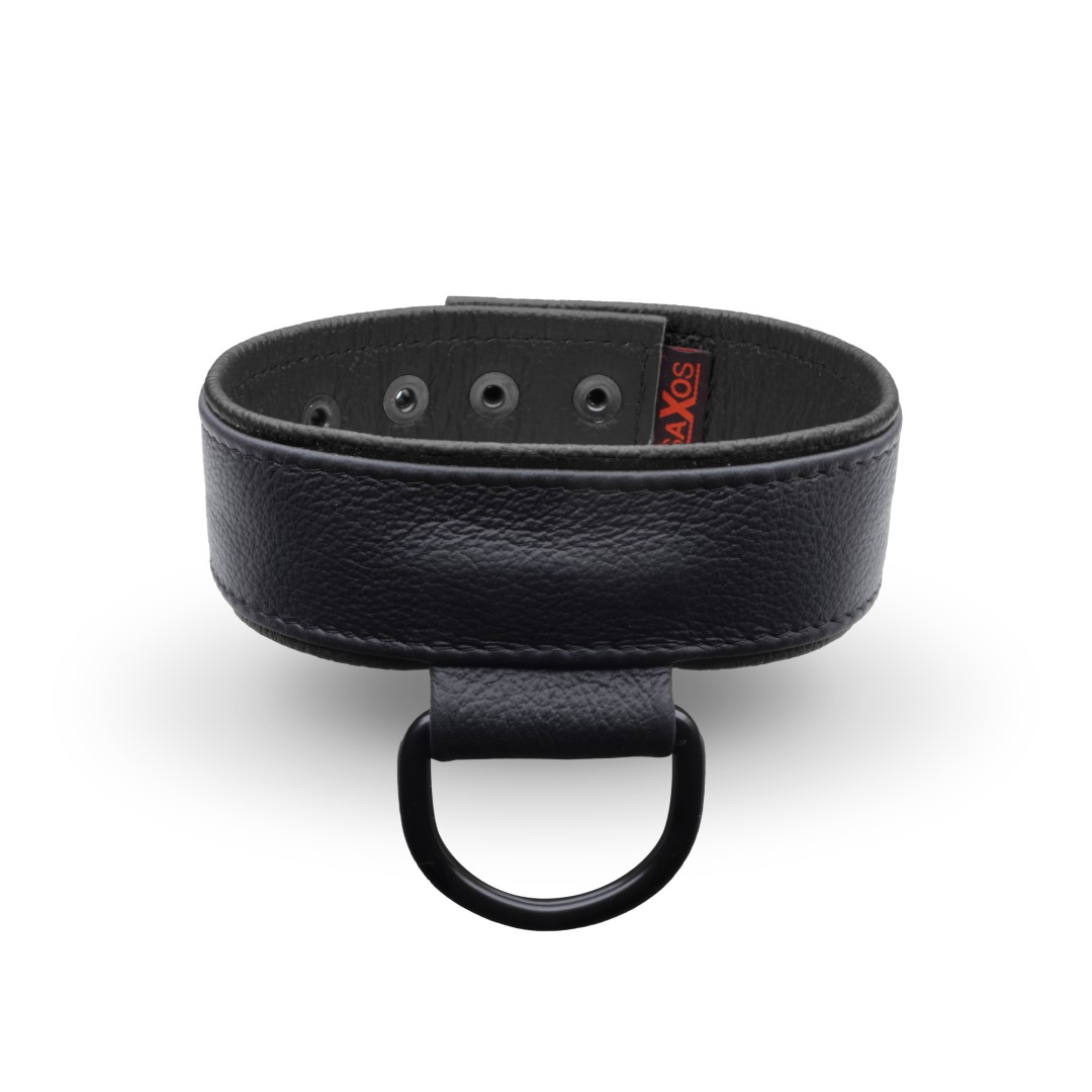 Soft Leder Halsband Schwarz