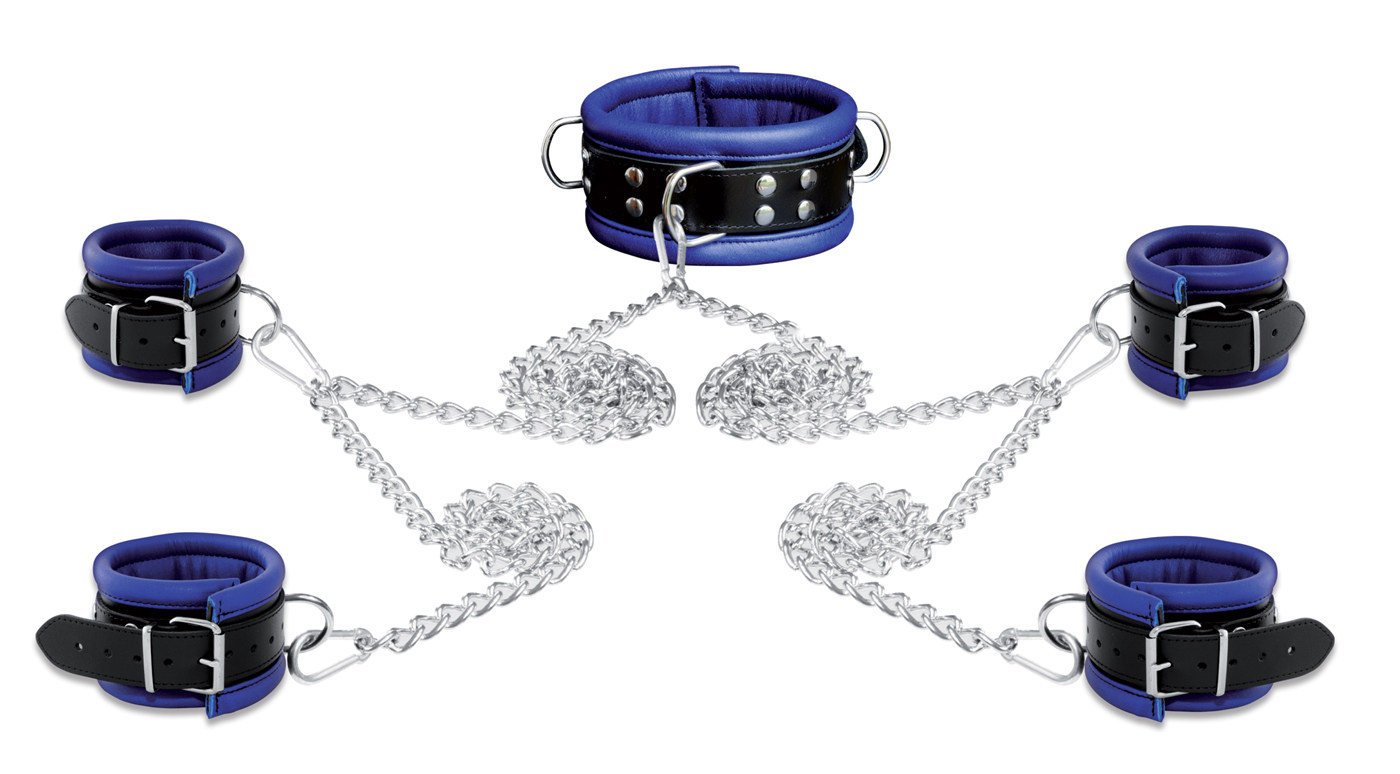 High Quality - Fesselset mit Ketten Mittelbreit