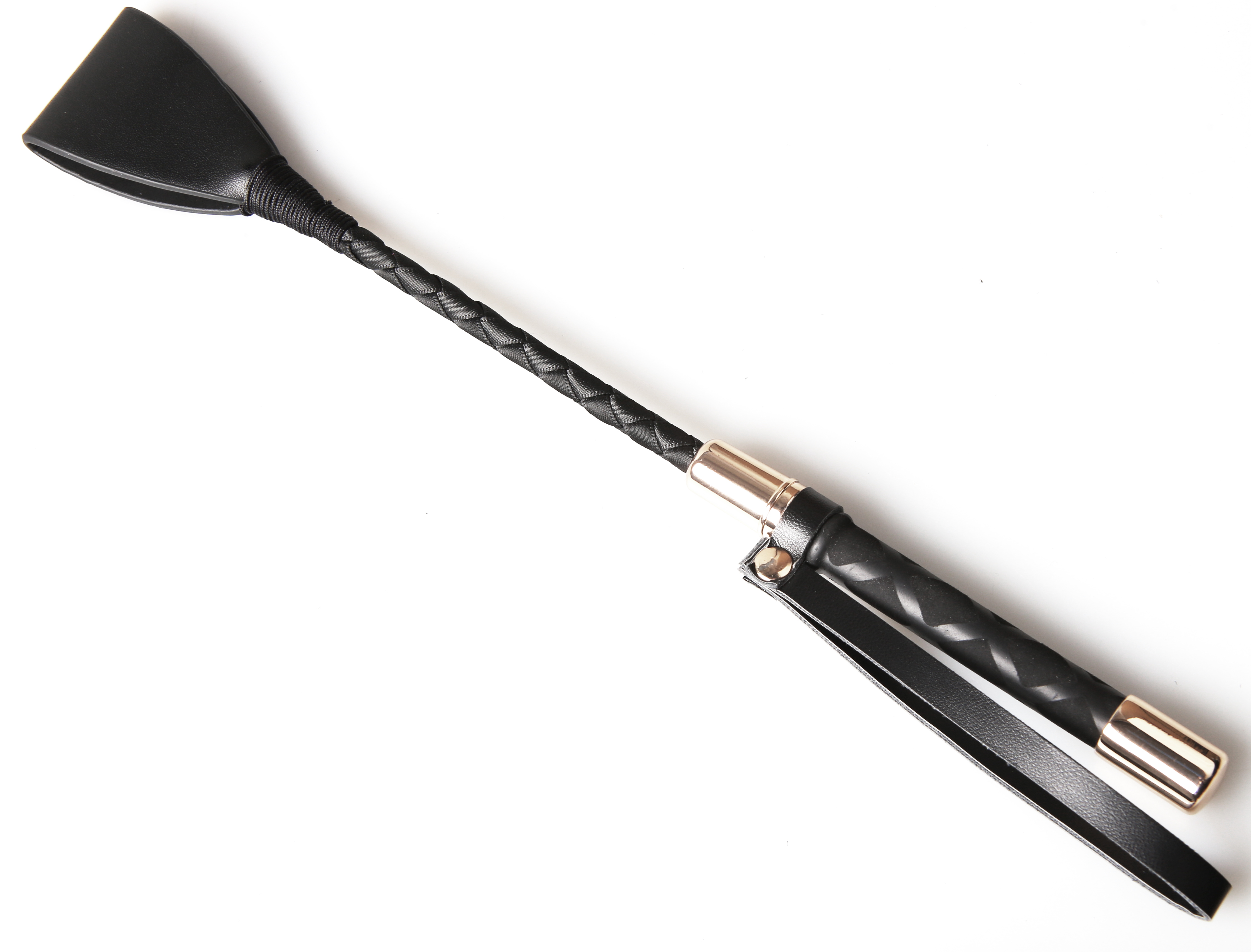 Gerte „Noir & Gold“ – Verführung in Perfektion - Länge 30 cm