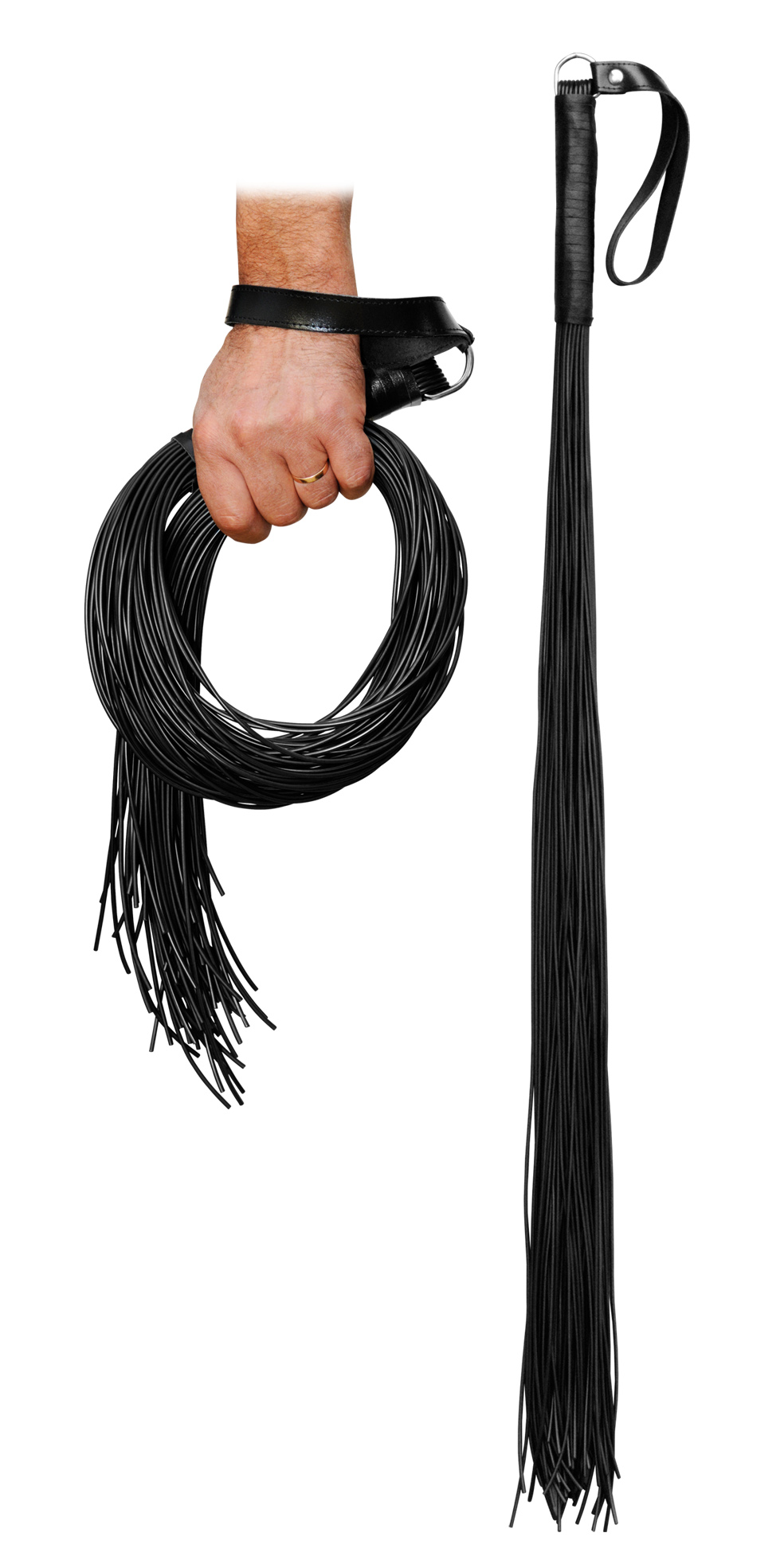 PVC Peitsche - Long Tom 48 Riemen