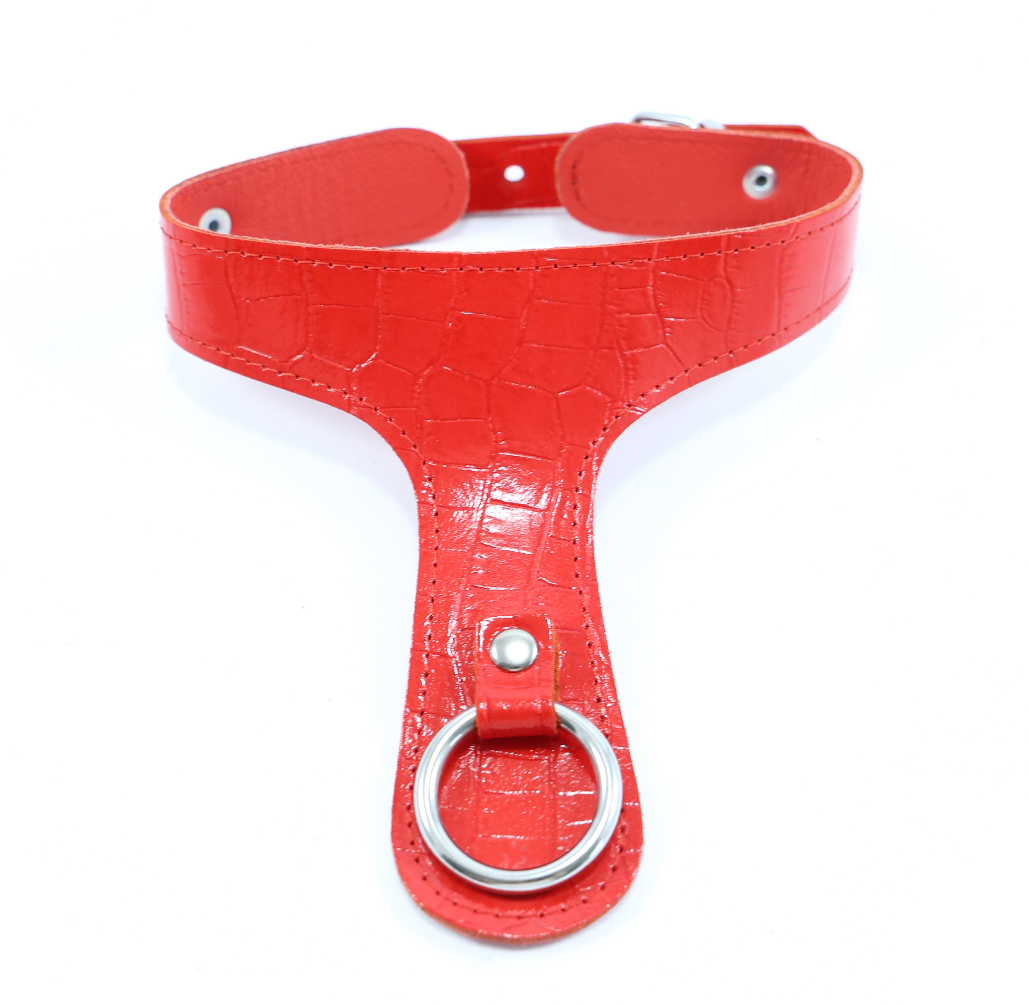 Lack Kroko Halsband der O