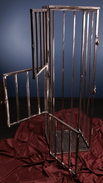 BDSM MöBEL - Stahlzelle Käfig Maßiv