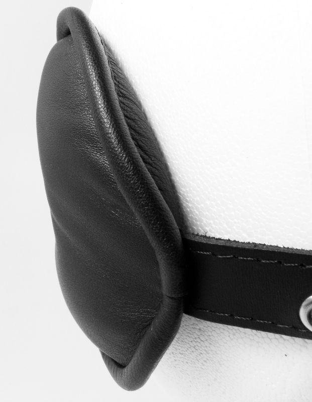 Augenmaske soft - schwarz mit Nasenöffnung - auch als Knebel