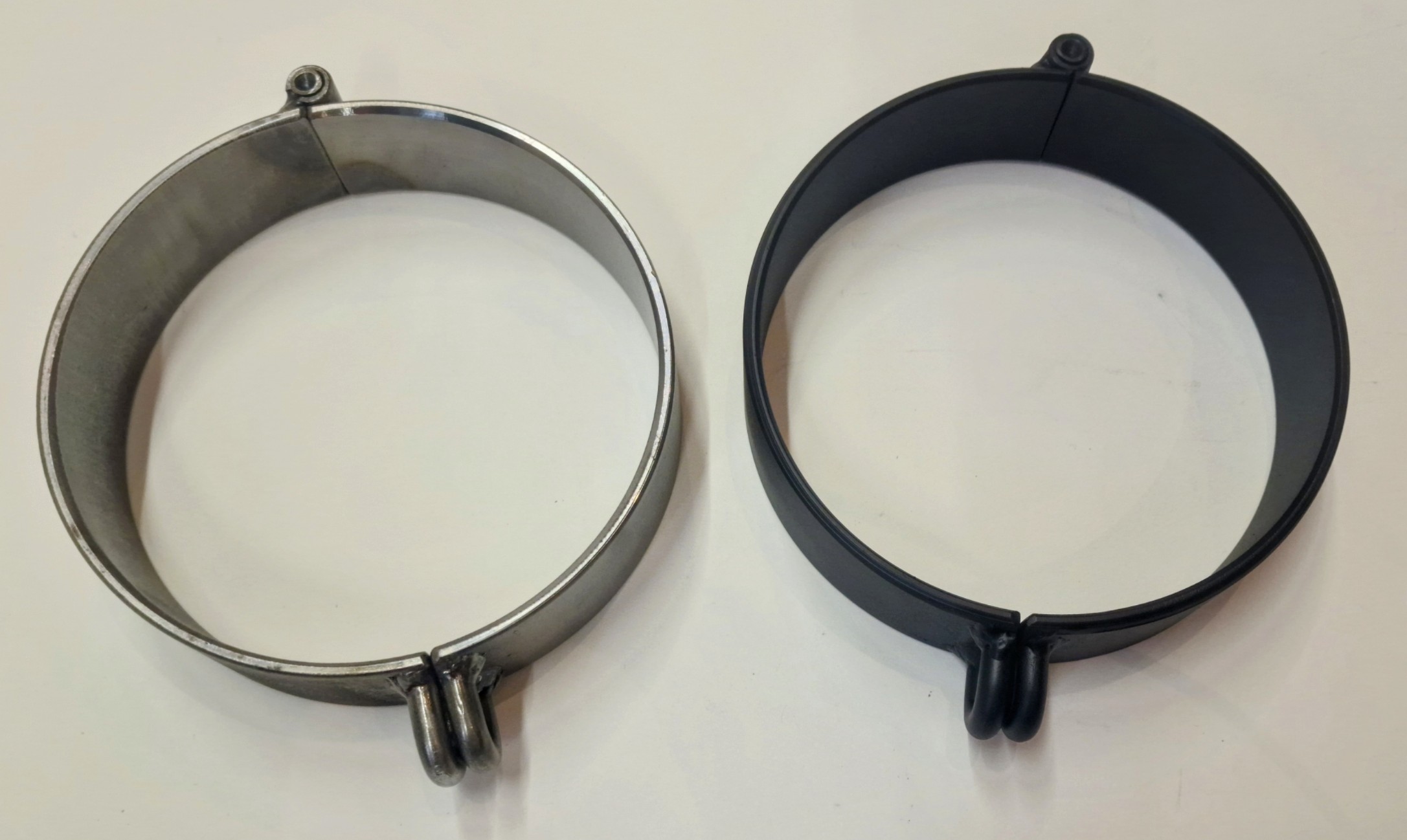 PRANGER METALL - Sklaven Halsband breit ohne seitliche Ösen