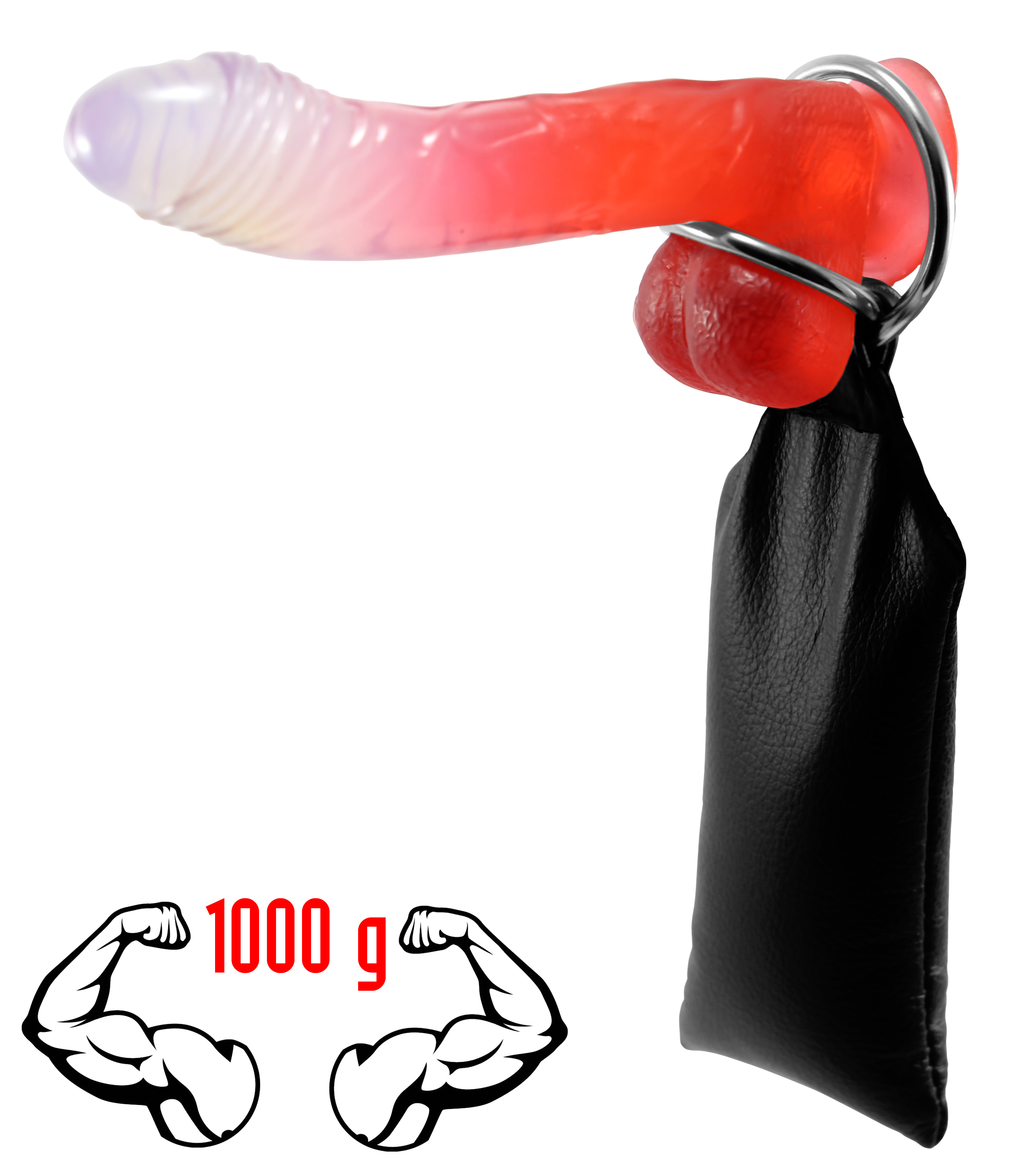 Leder Gewicht/Stretcher "Strong Man" - 2 Ringe