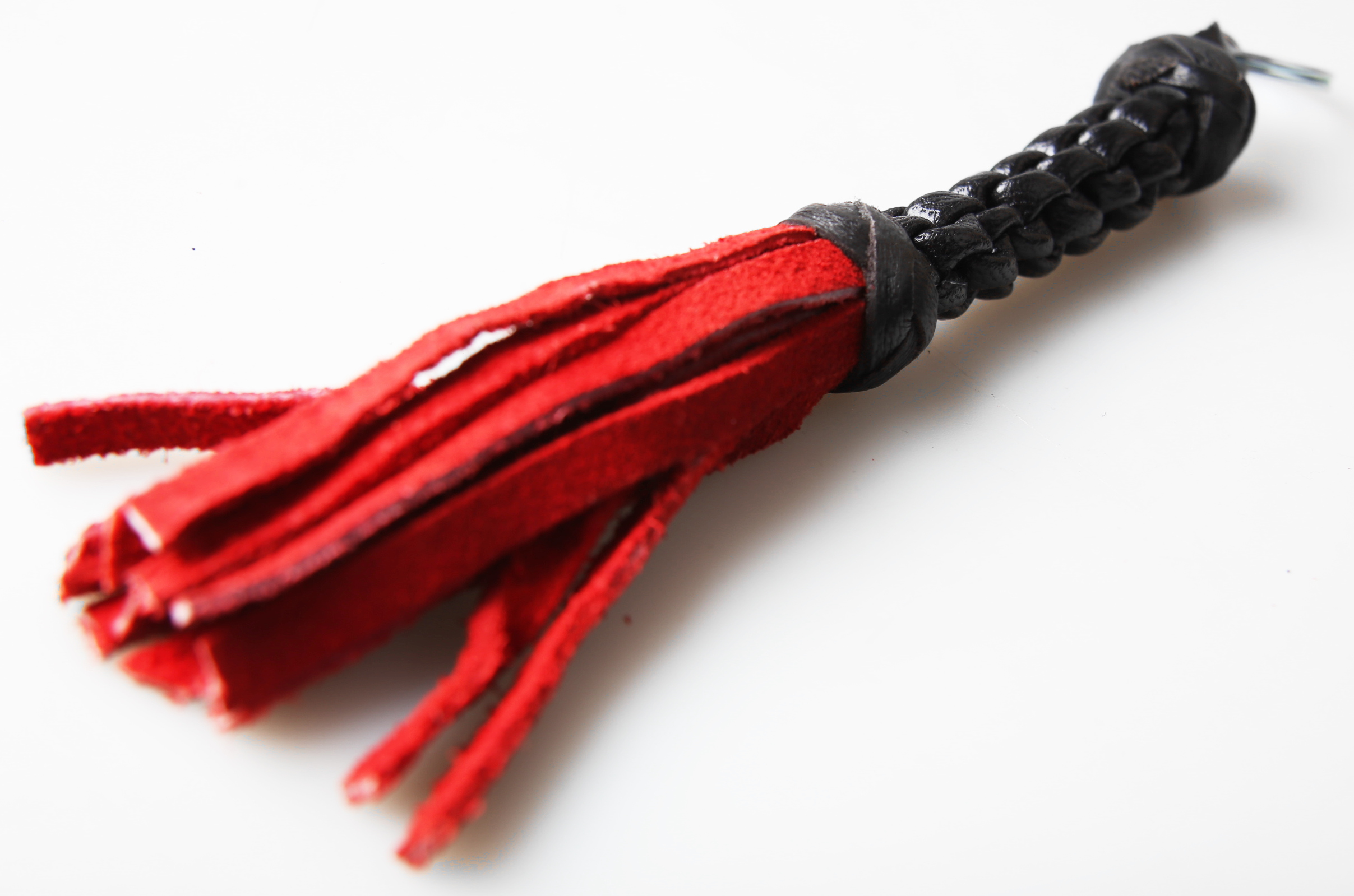 Flogger Schlüsselanhänger -schwarz oder rot/schwarz