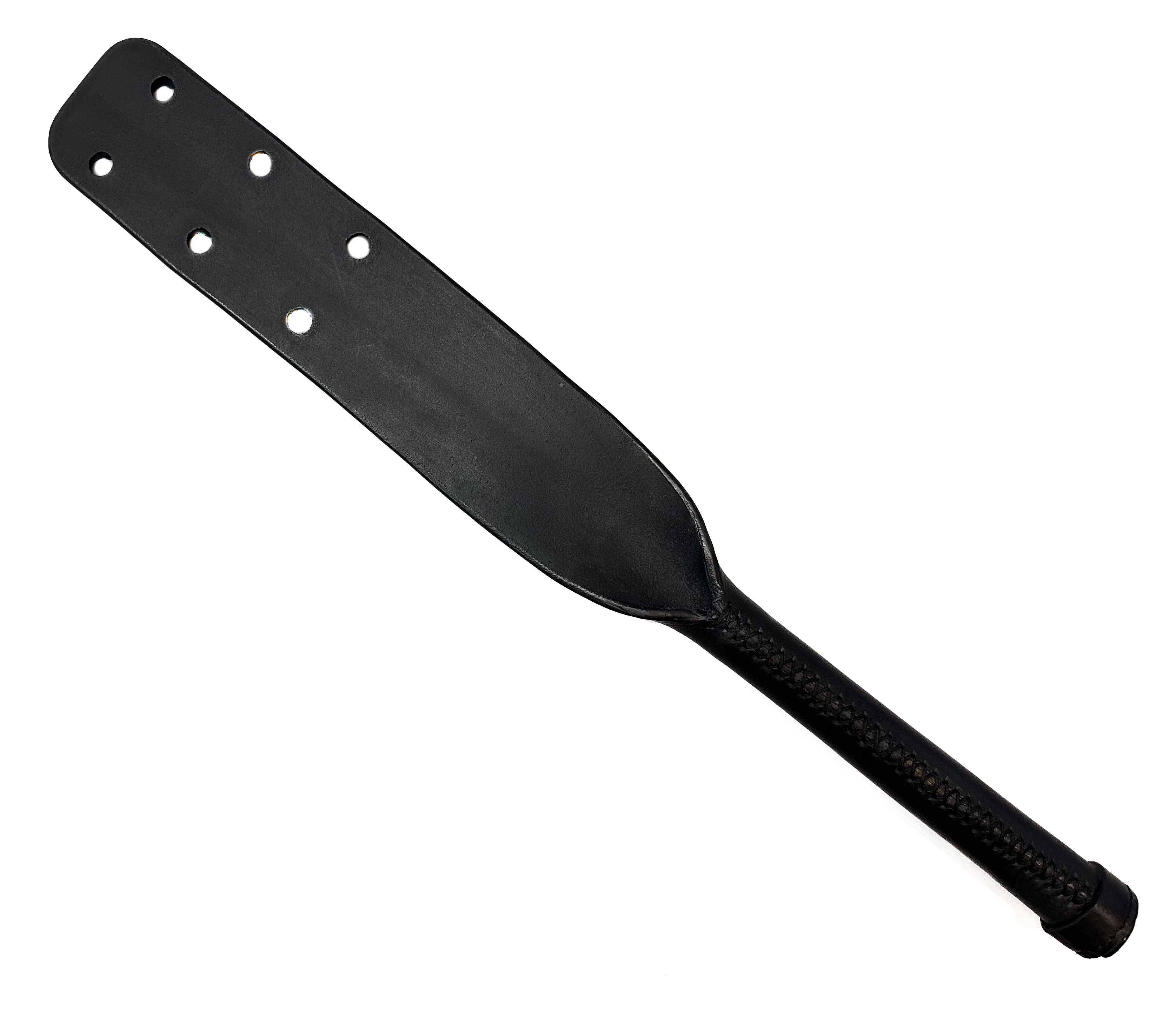 Lederpaddle schwarz, Lochpaddle