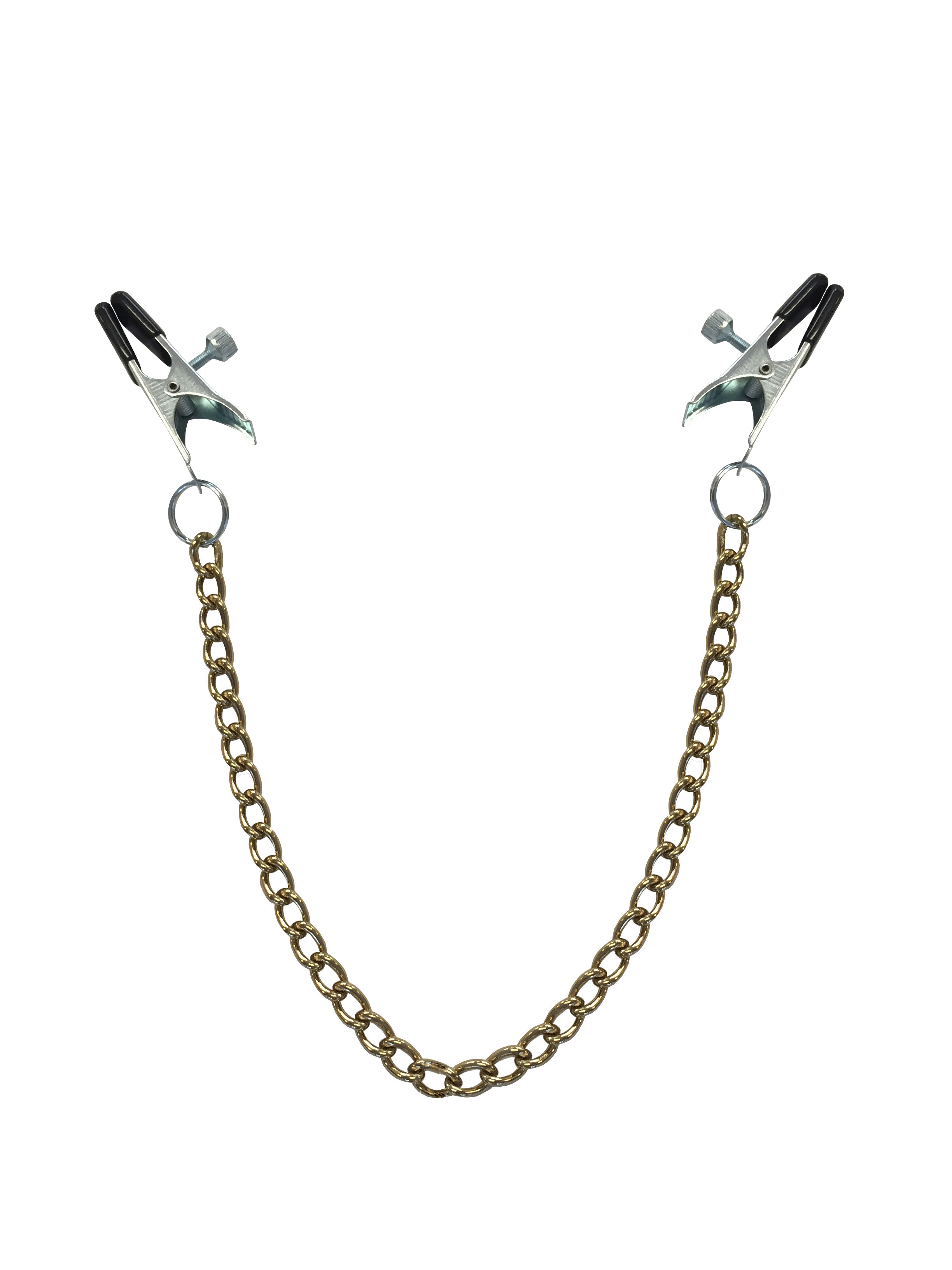 Metall Abgreifklammern breit / lang mit Kette