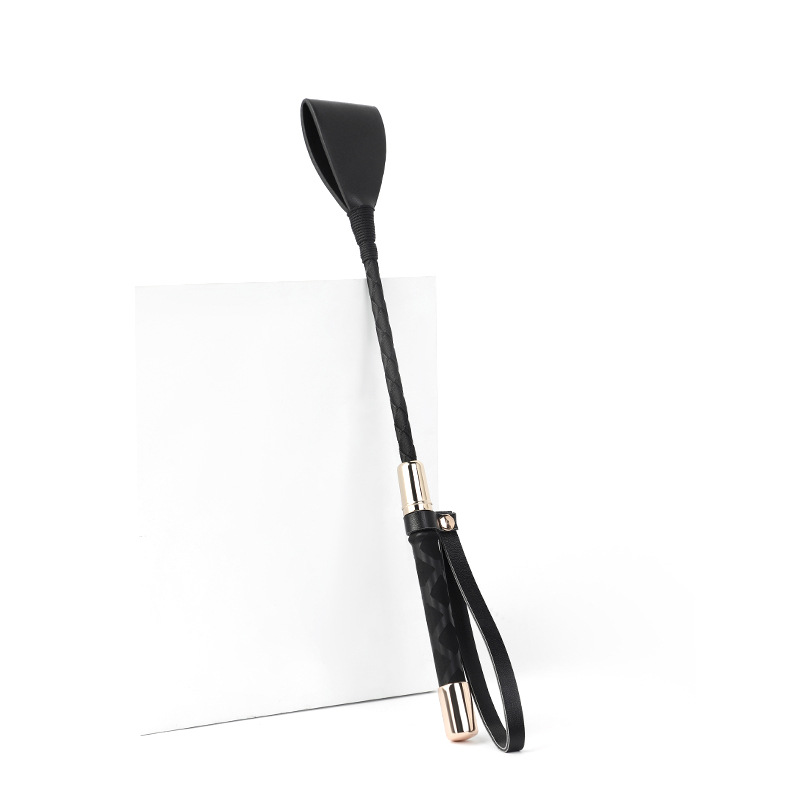 Gerte „Noir & Gold“ – Verführung in Perfektion - Länge 30 cm