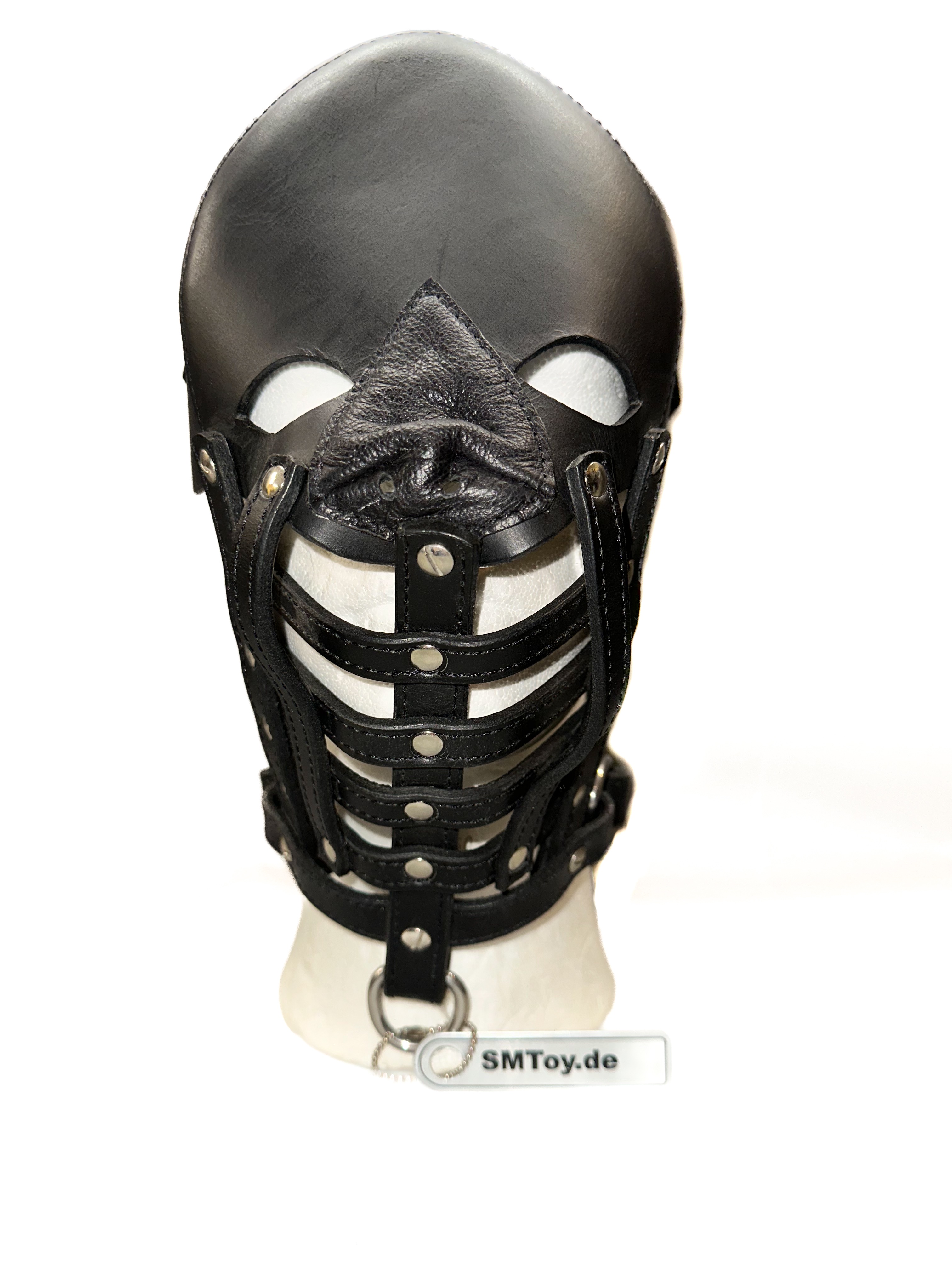 Strenge Ledermaske im Lector-Stil