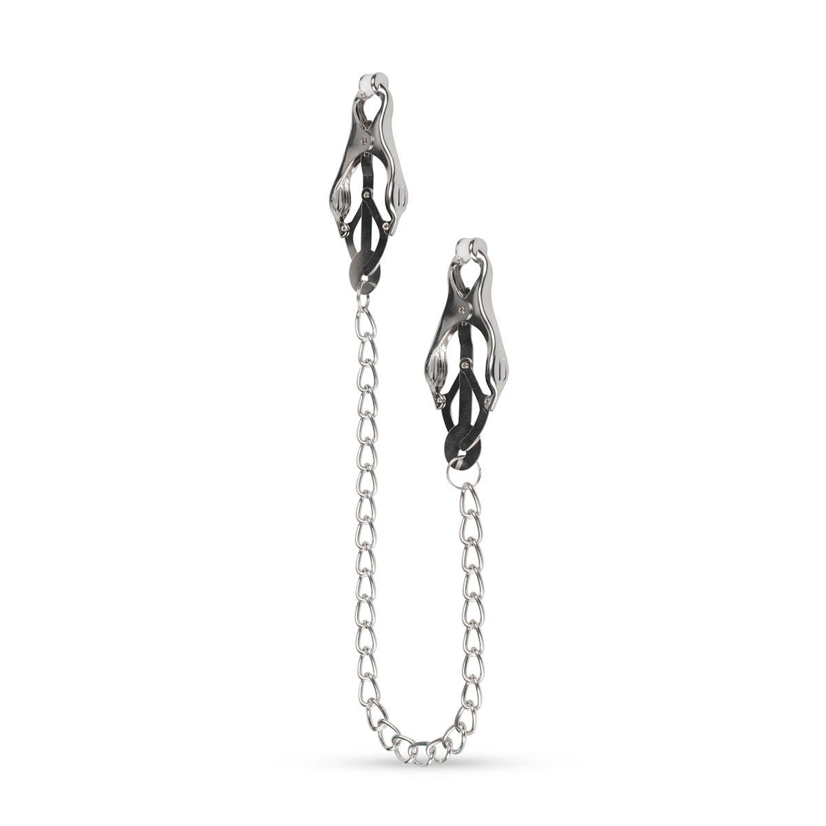 Japan Nippelklemmen mit Kette Butterfly - Silber