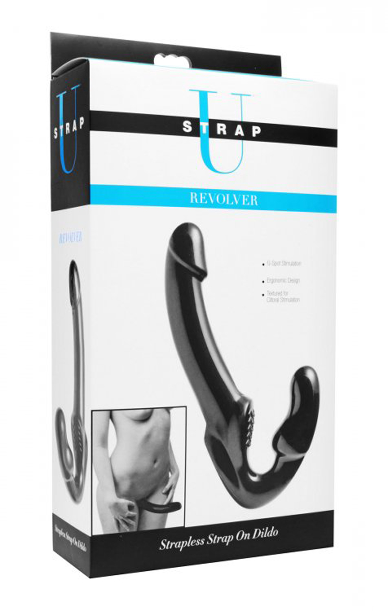 Strapless Strap-on in Schwarz