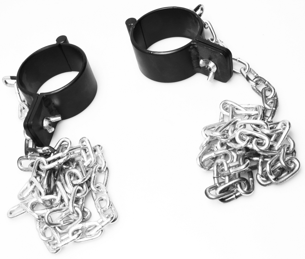 PRANGER METALL - Hand- oder Fußfessel Set + lose Kette