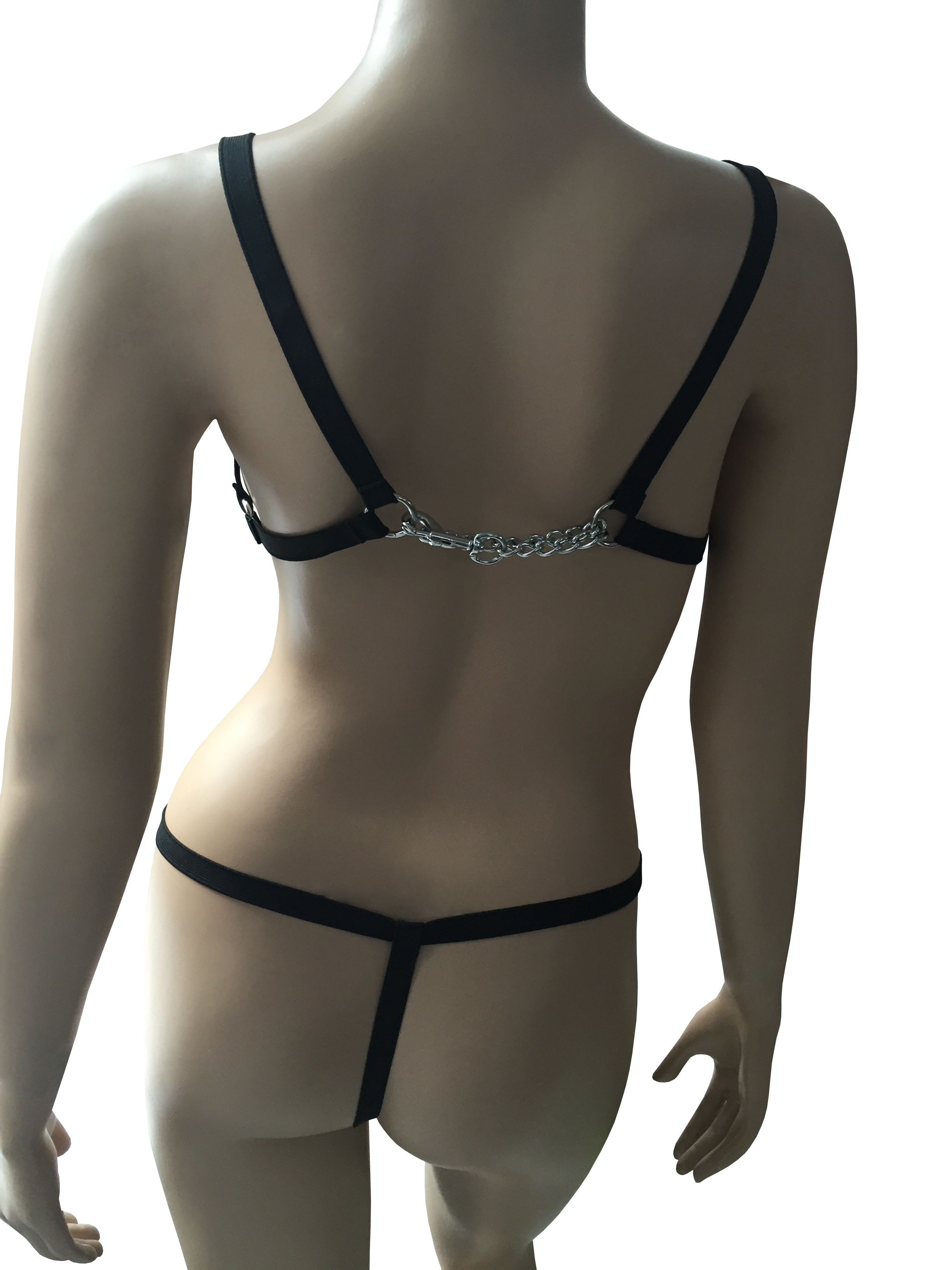 Gummiriemen Bikini mit Schmuck Kette