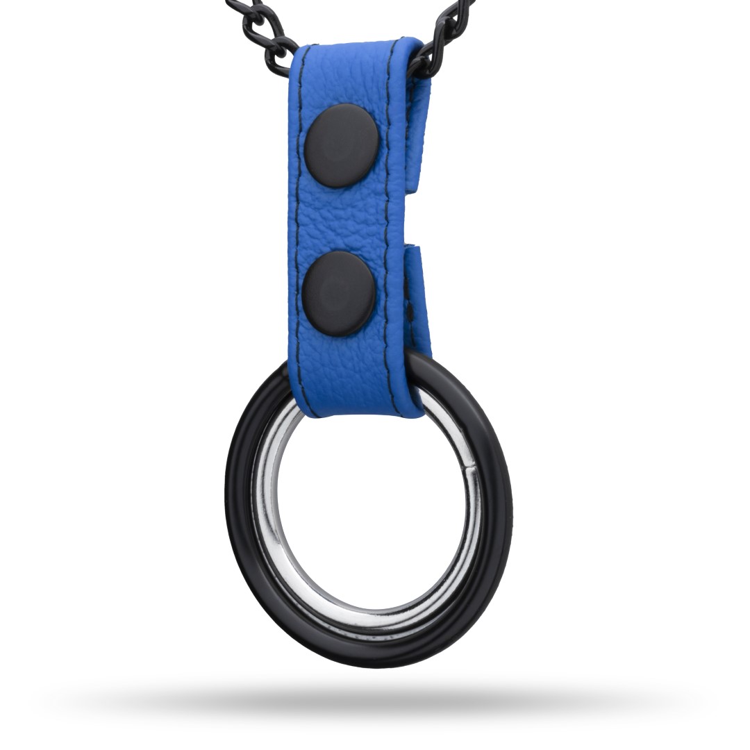 Ketten Cockring Schwarz/Blau
